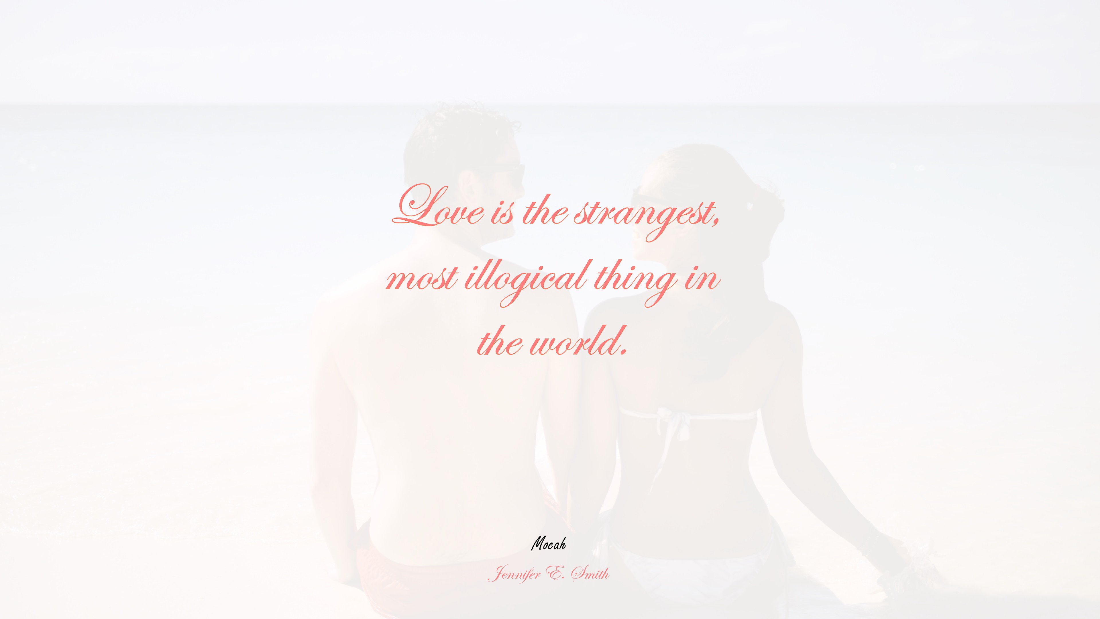 love quote written on, Jennifer E. Smith quote HD Wallpaper