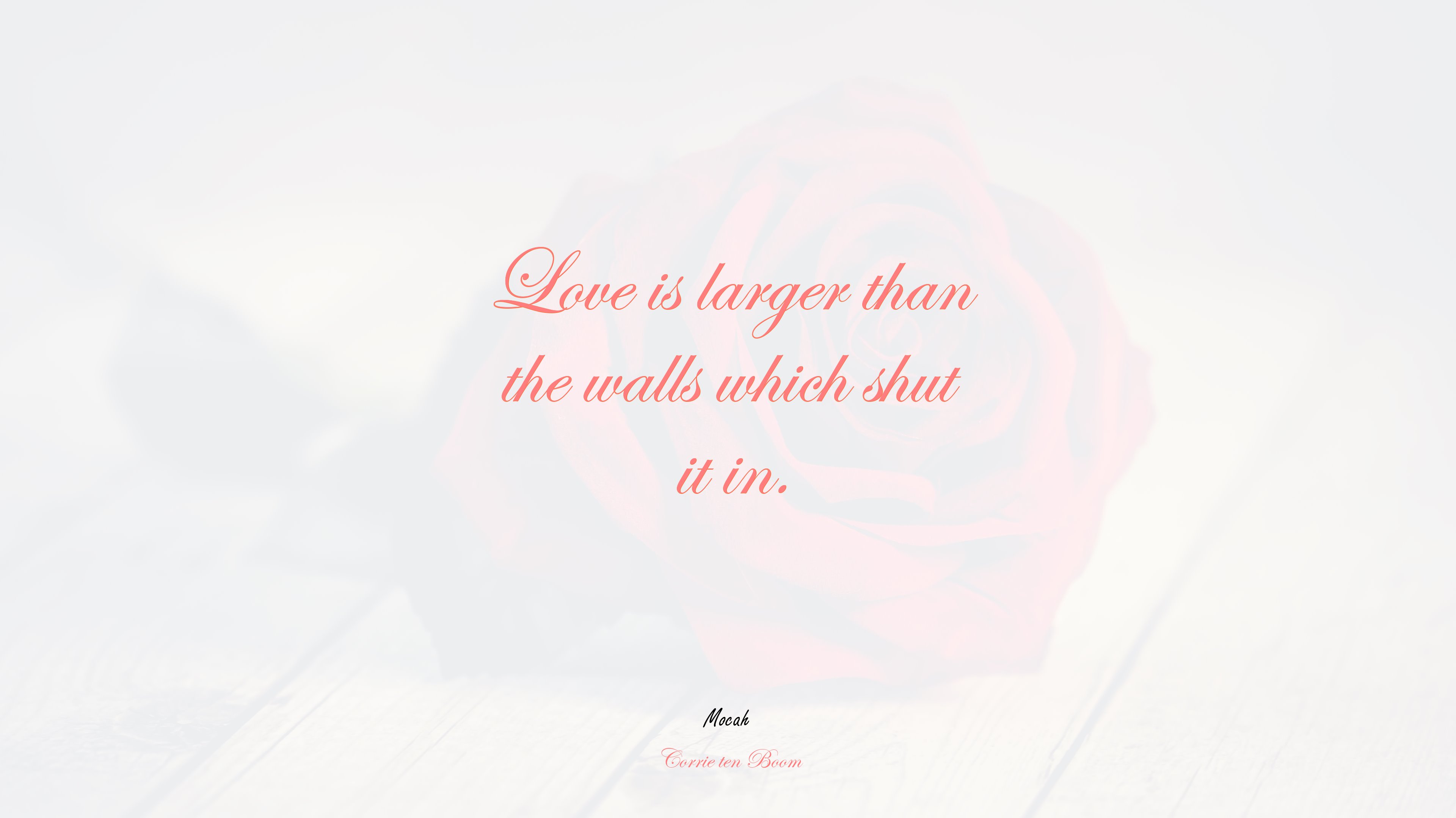 cute love quote, Corrie ten Boom quote HD Wallpaper