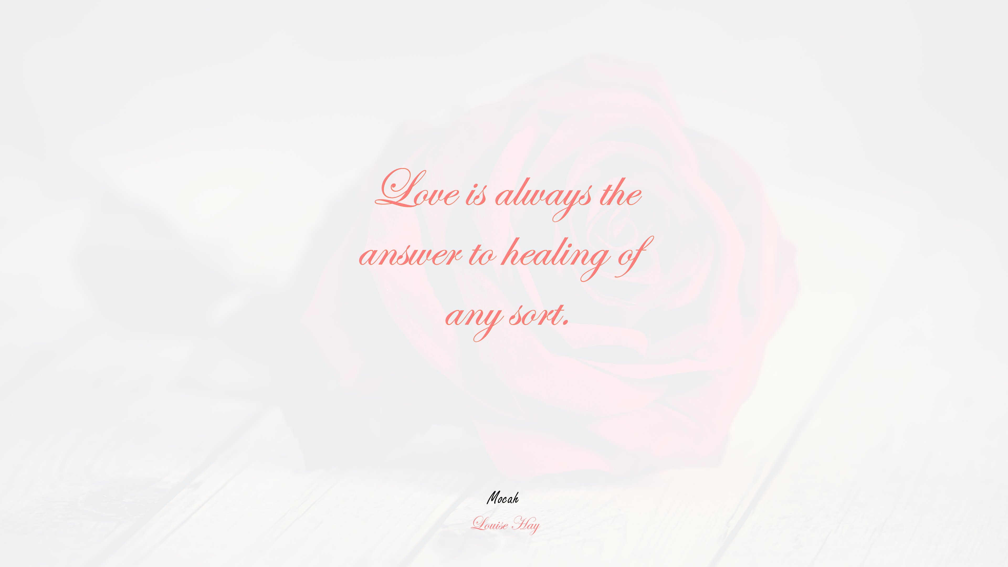 love quote in hd, Louise Hay quote HD Wallpaper