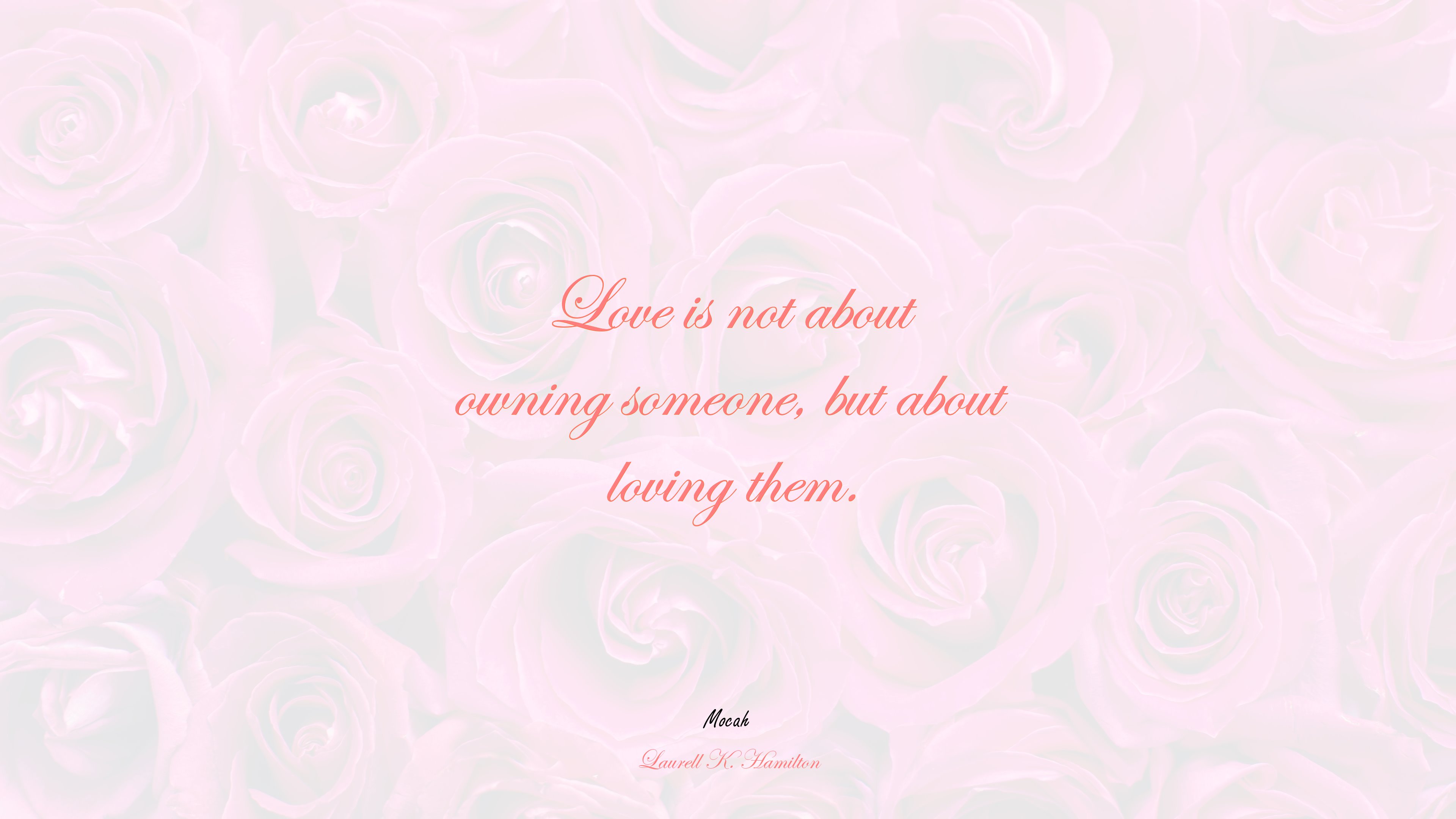 quote on love, Laurell K. Hamilton quote HD Wallpaper