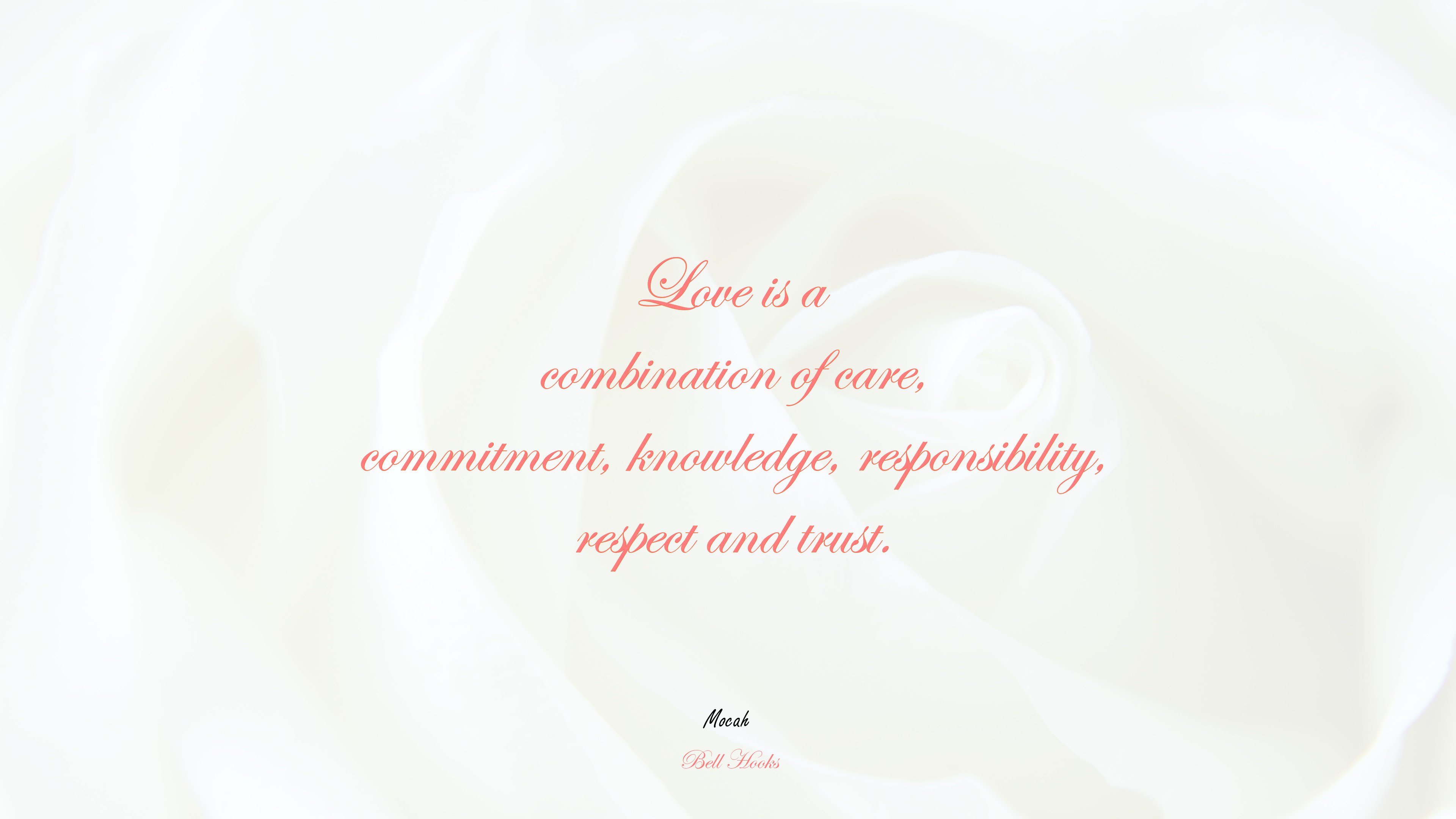 hd love quote, Bell Hooks quote HD Wallpaper