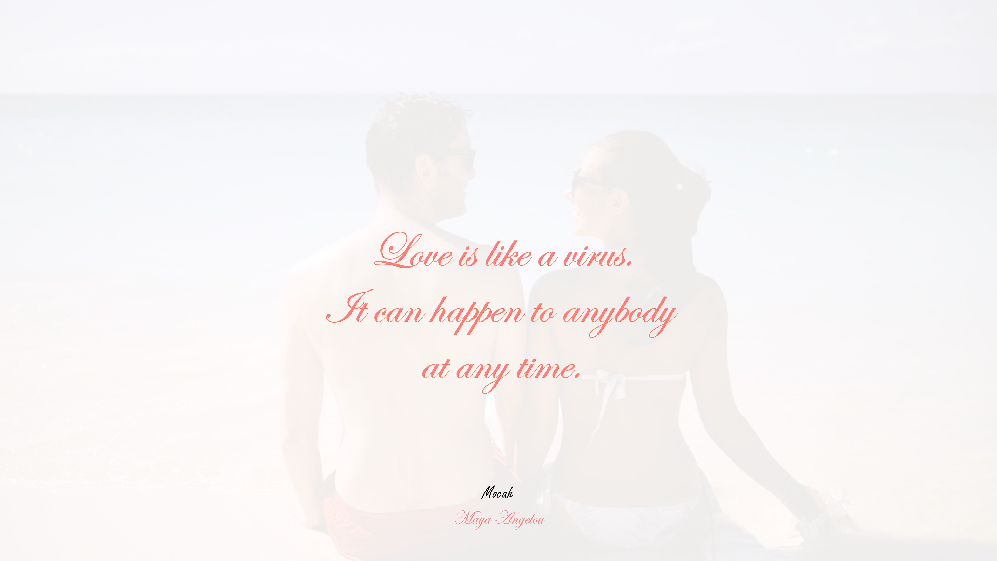 cute with love quote, Maya Angelou quote HD Wallpaper