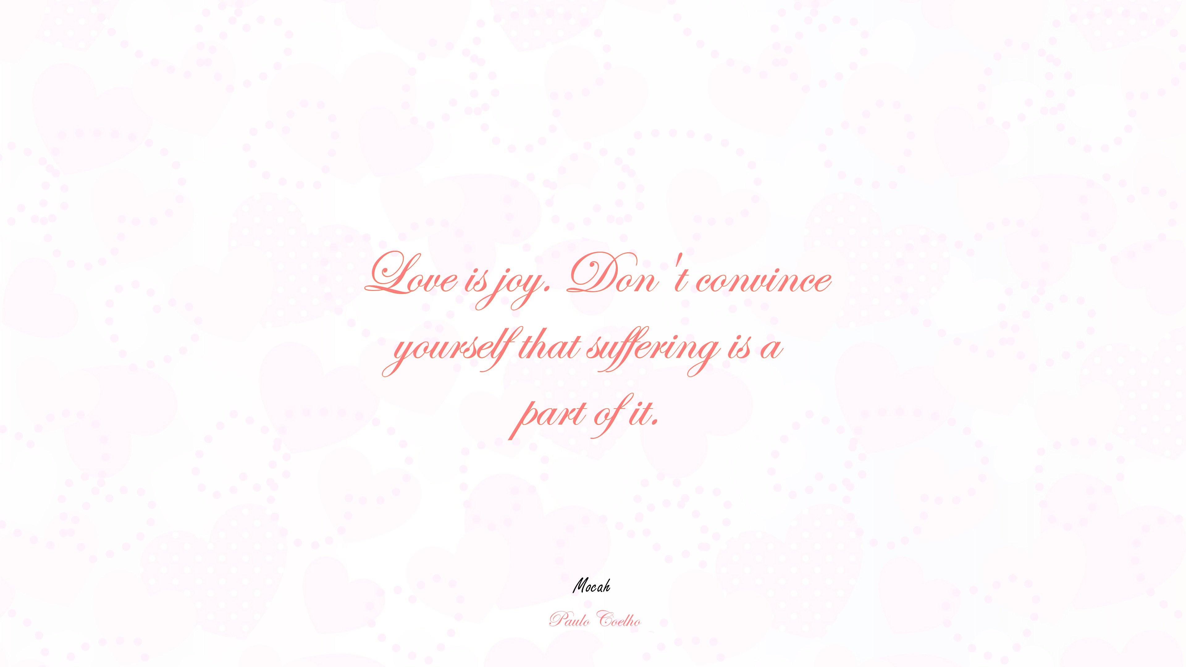 nice love quote, Paulo Coelho quote HD Wallpaper