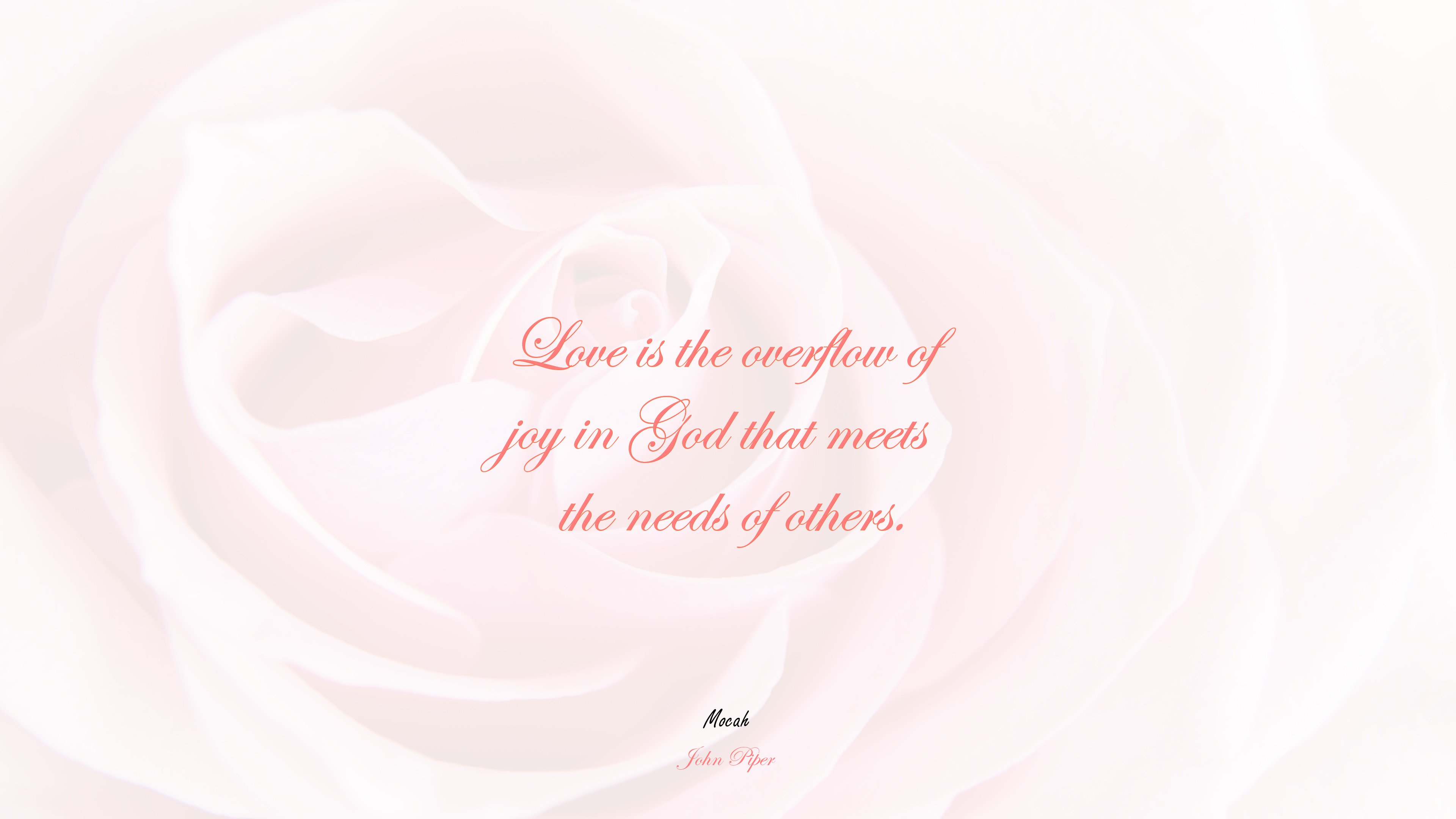 awesome love with quote, John Piper quote HD Wallpaper