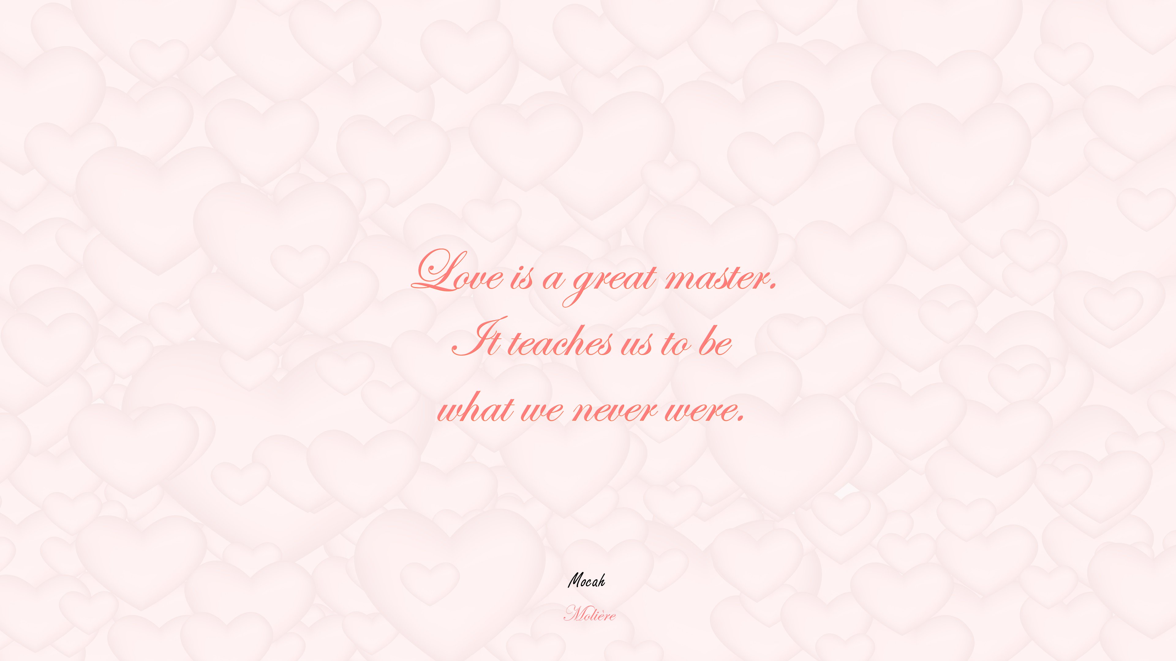 free download love with quote, Molière quote HD Wallpaper