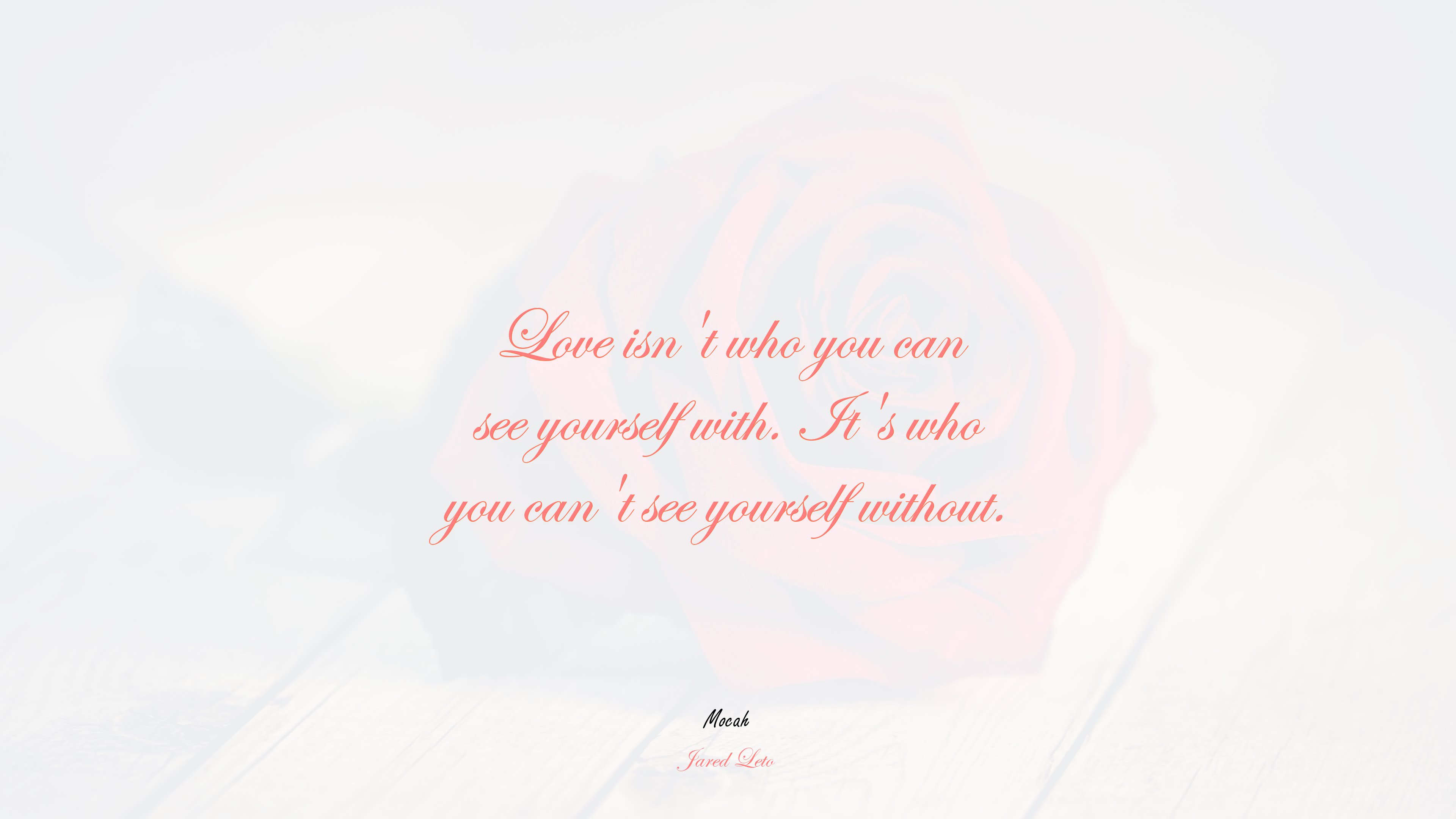 full hd wallpapers of love quote, Jared Leto quote HD Wallpaper