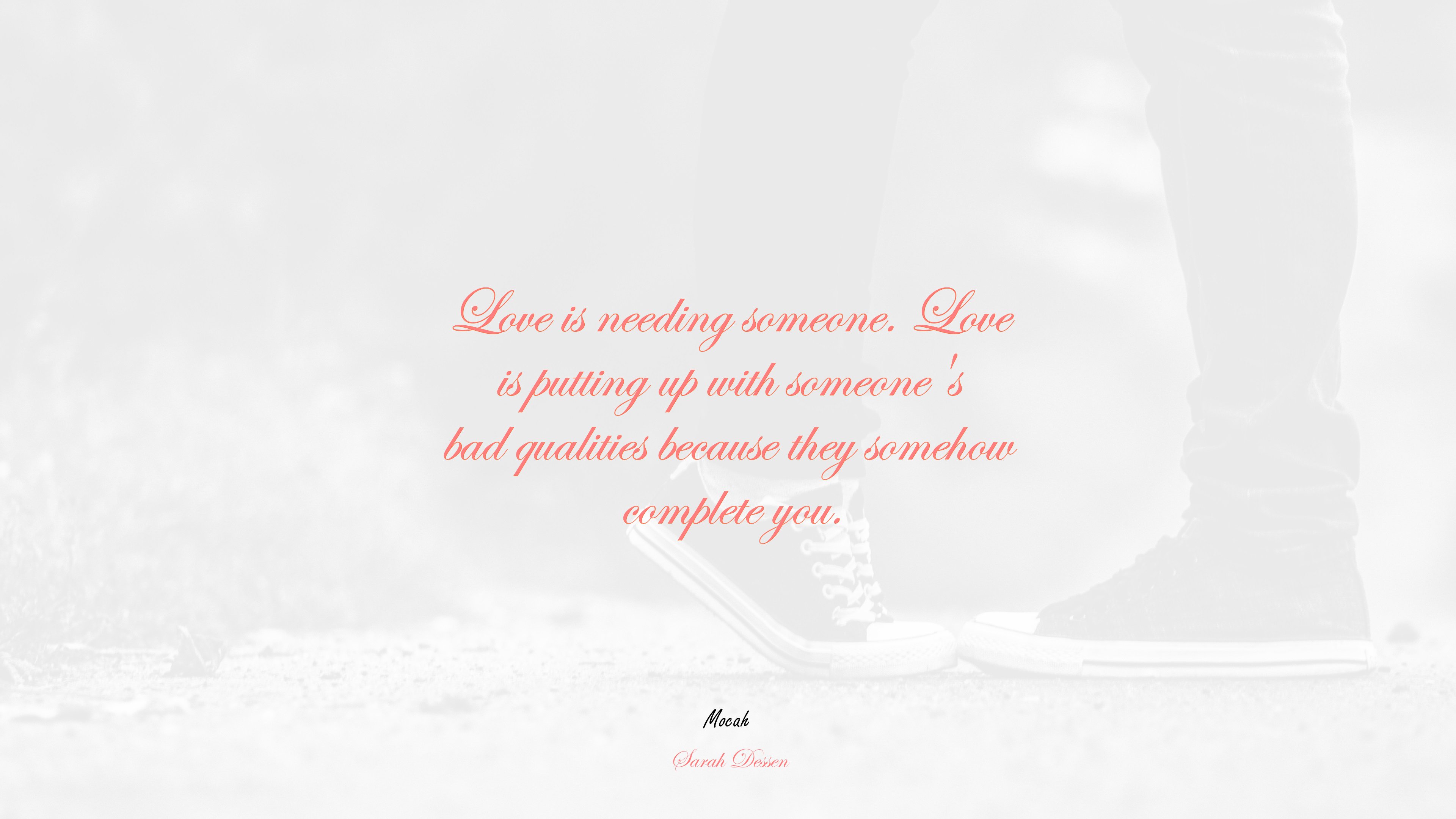 love quote free, Sarah Dessen quote HD Wallpaper