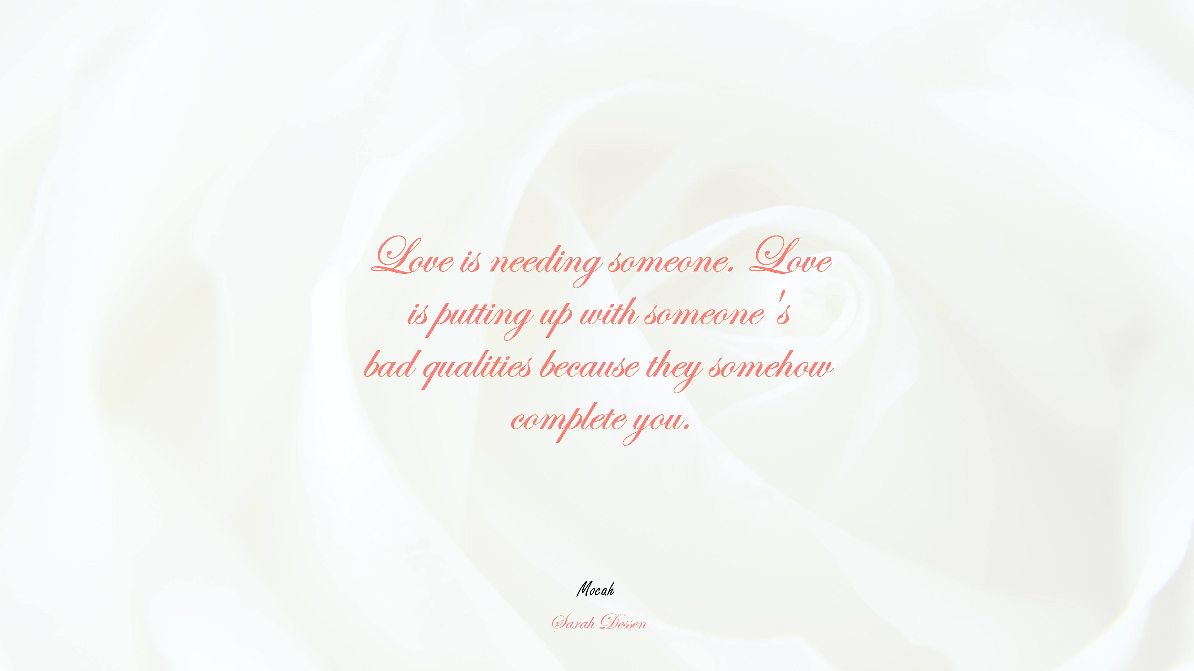 love quotes for desktop, Sarah Dessen quote HD Wallpaper