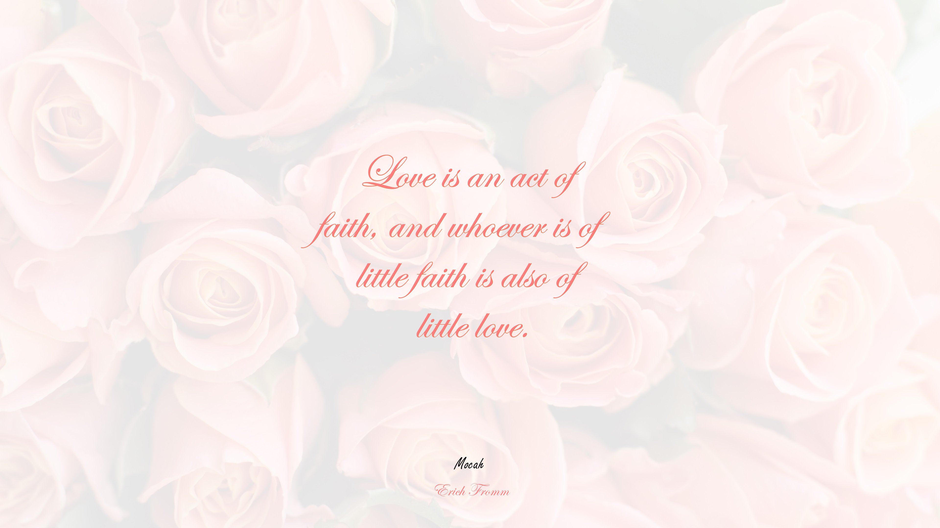 love picture with quote, Erich Fromm quote HD Wallpaper