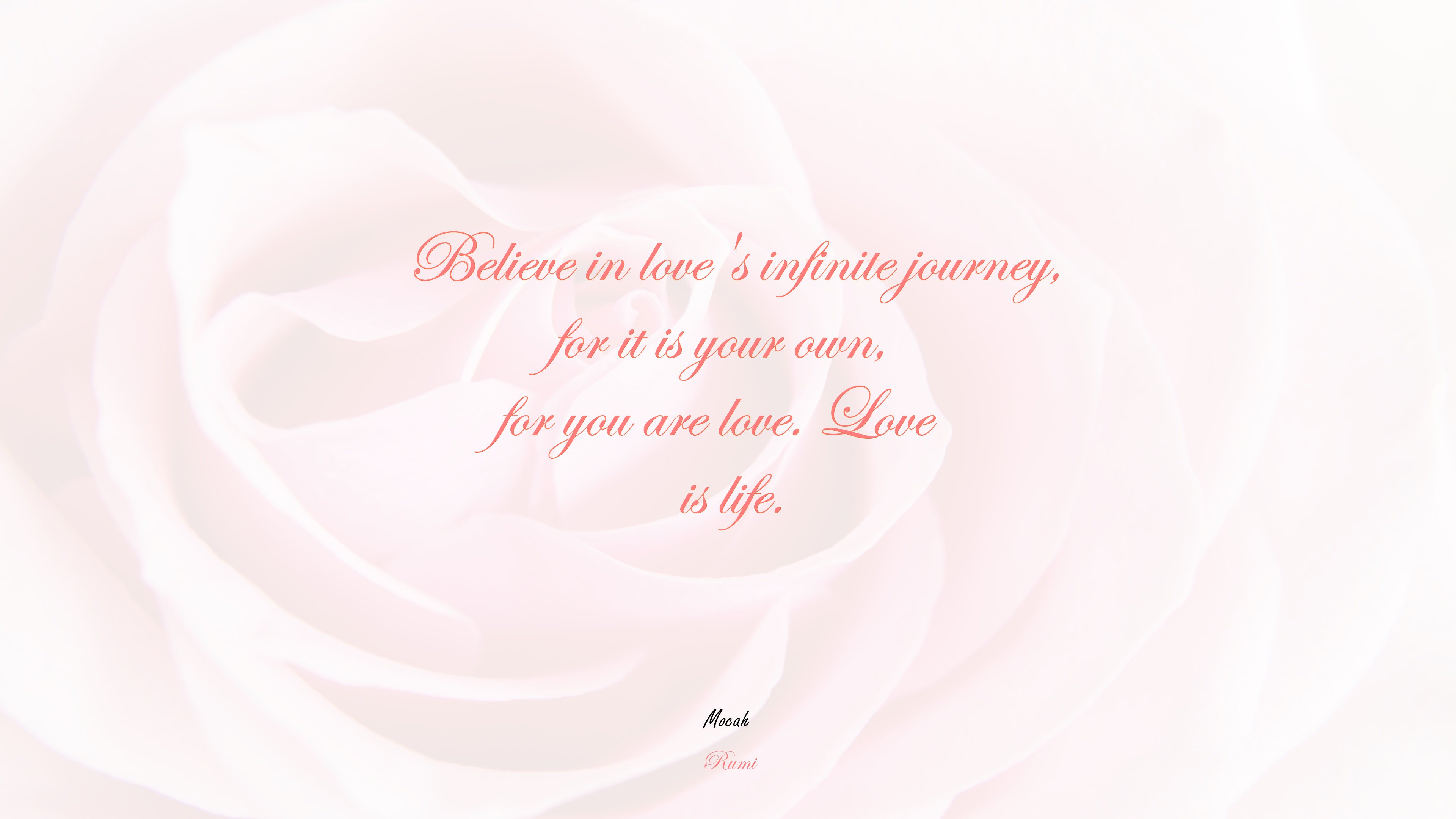 lover with quote, Rumi quote HD Wallpaper