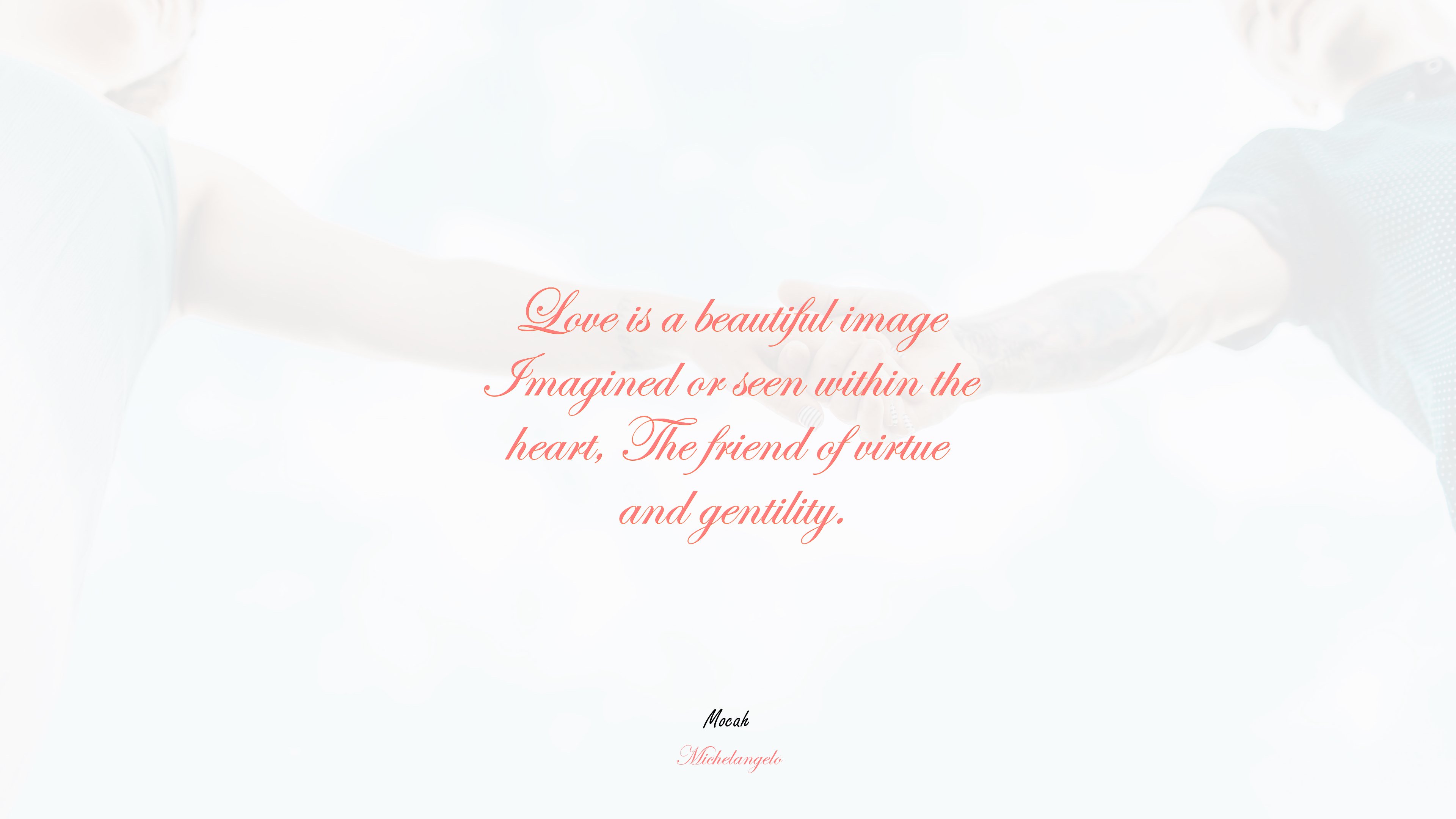 love quote, Michelangelo quote HD Wallpaper