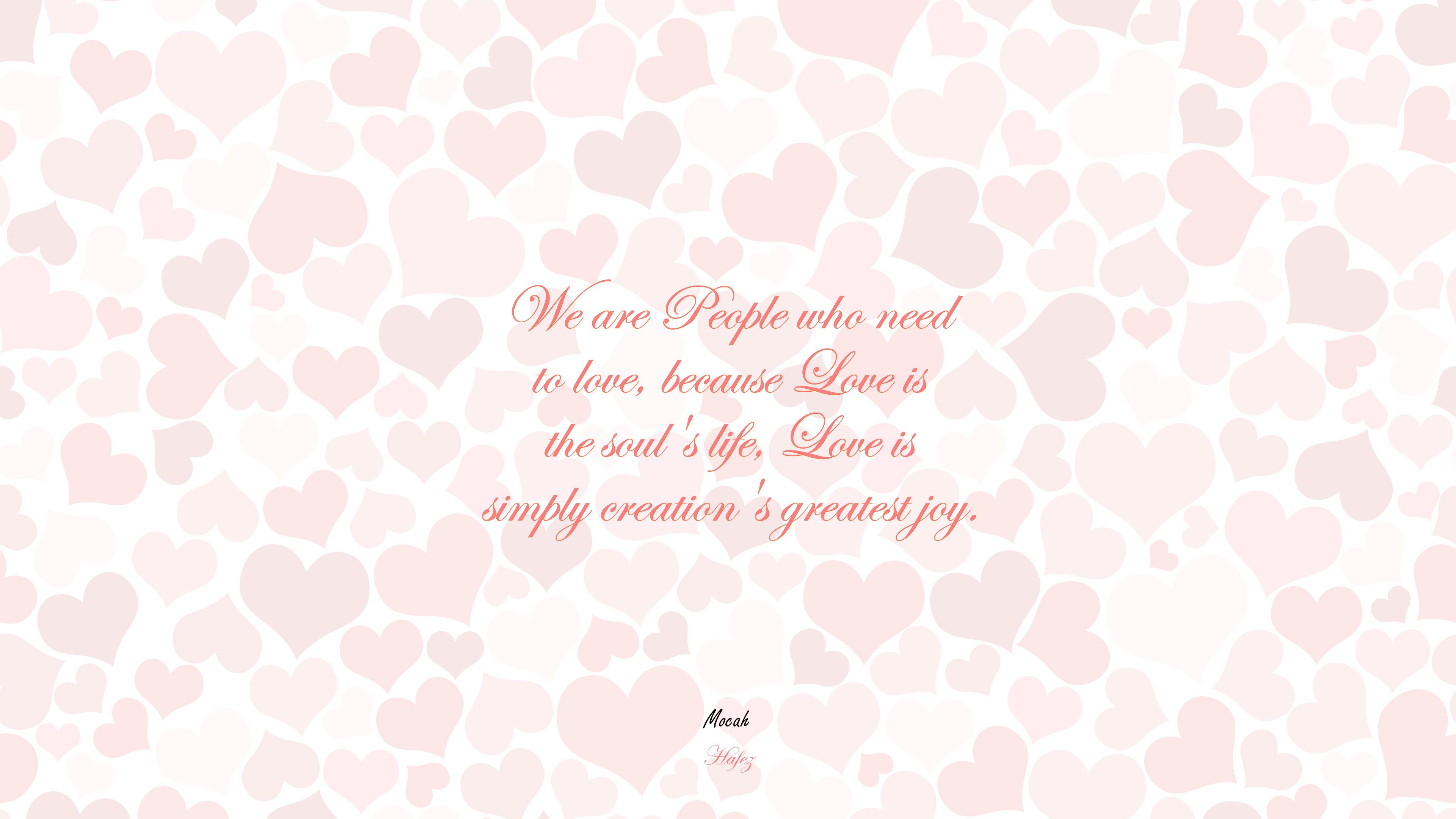  of love quote, Hafez quote HD Wallpaper
