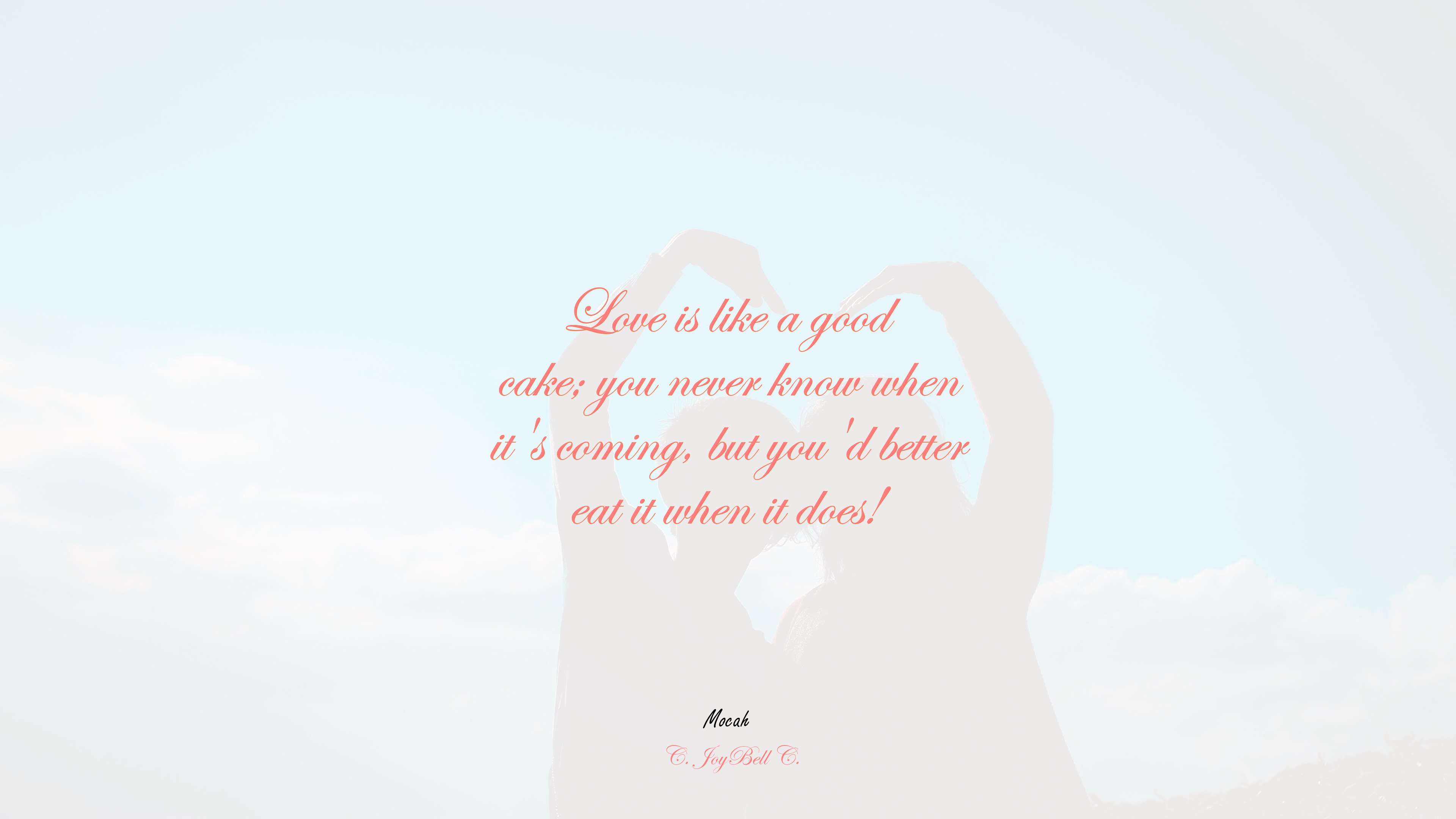 beautiful romantic love quote, C. JoyBell C. quote HD Wallpaper