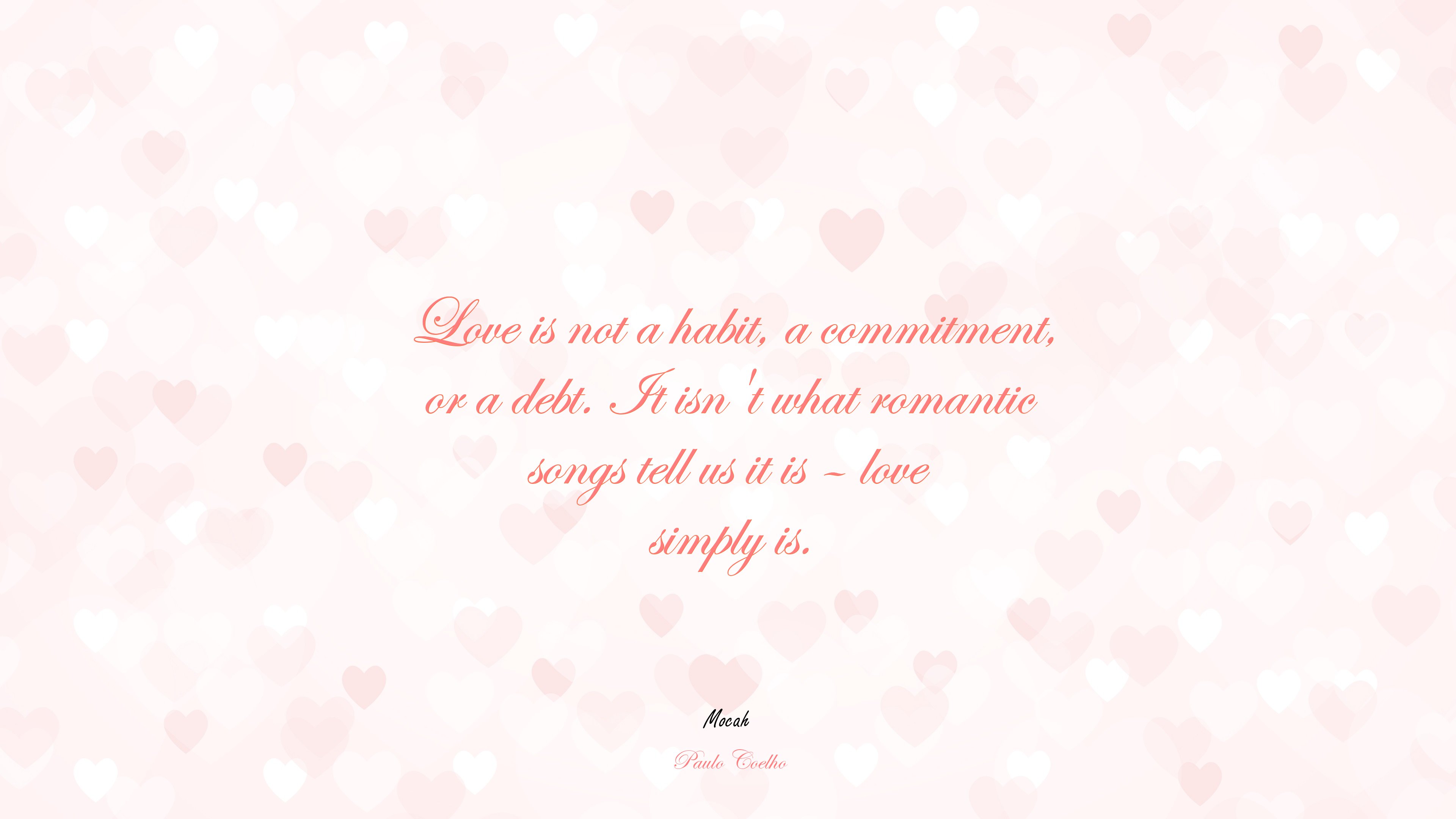  with love quote download, Paulo Coelho quote HD Wallpaper