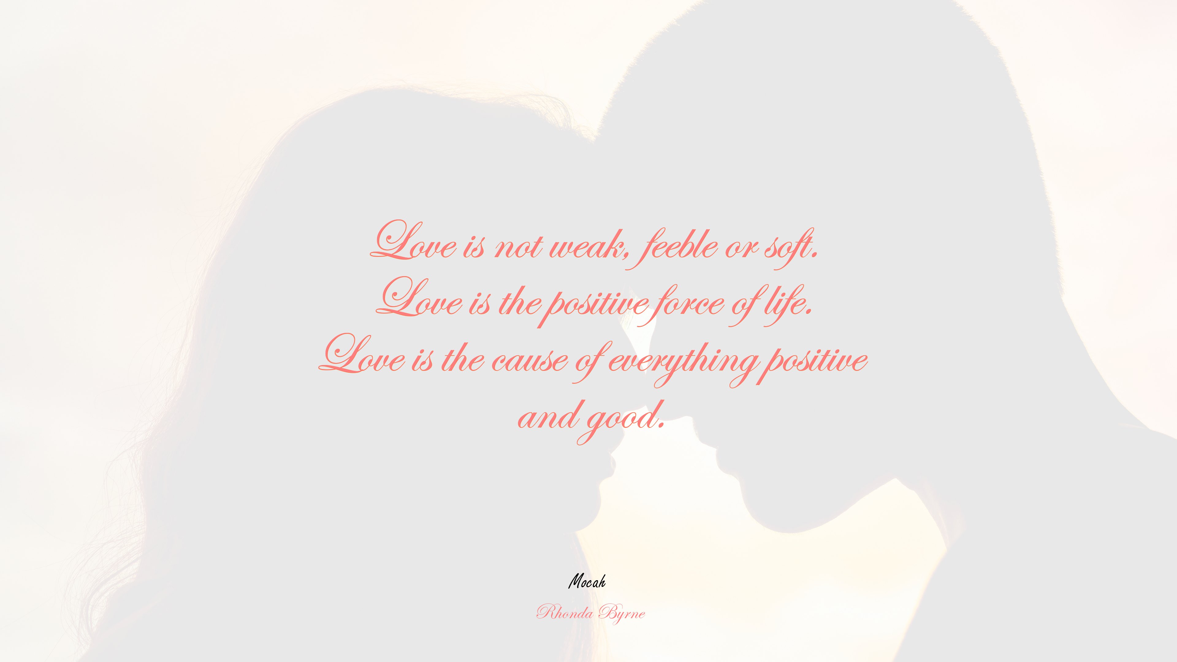 love hd quote, Rhonda Byrne quote HD Wallpaper
