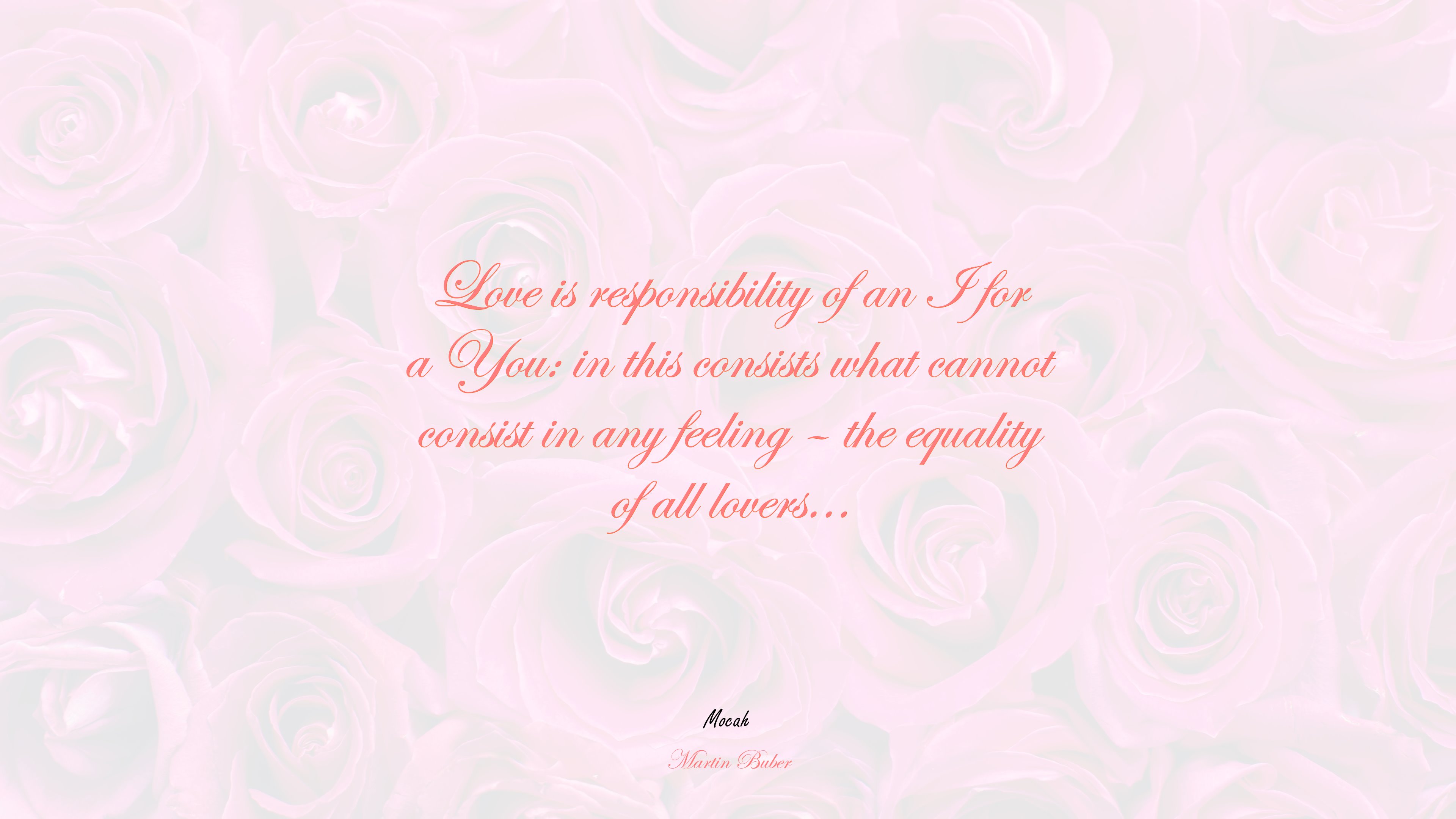 love hd with quote, Martin Buber quote HD Wallpaper