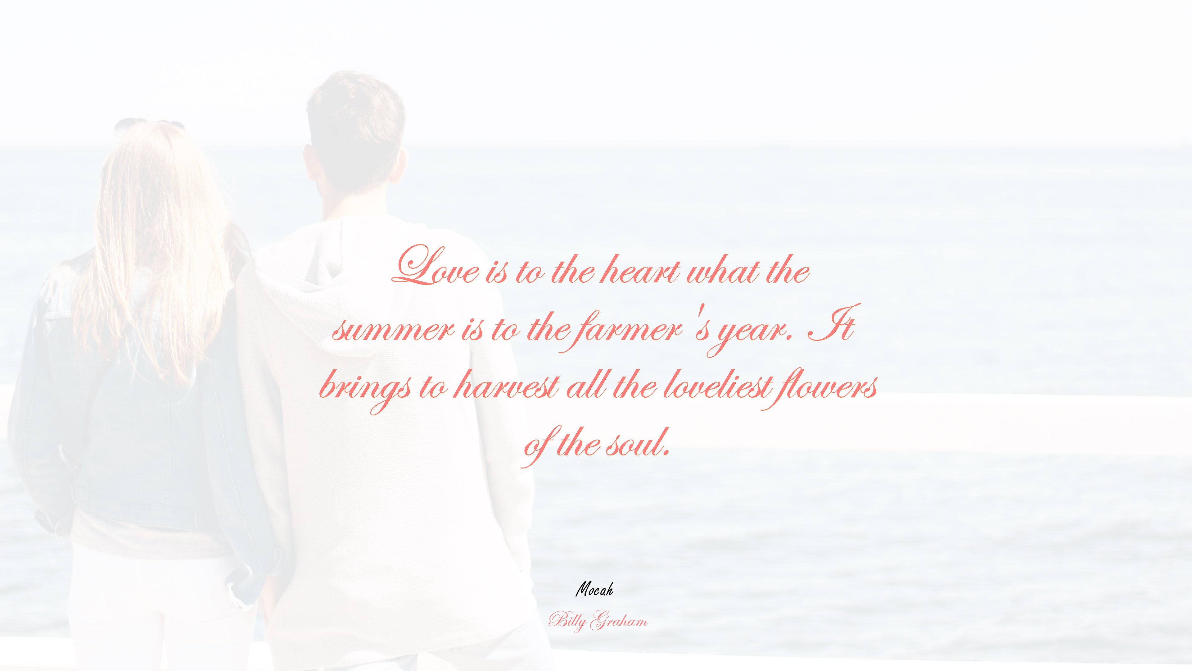 excellent love quote, Billy Graham quote HD Wallpaper