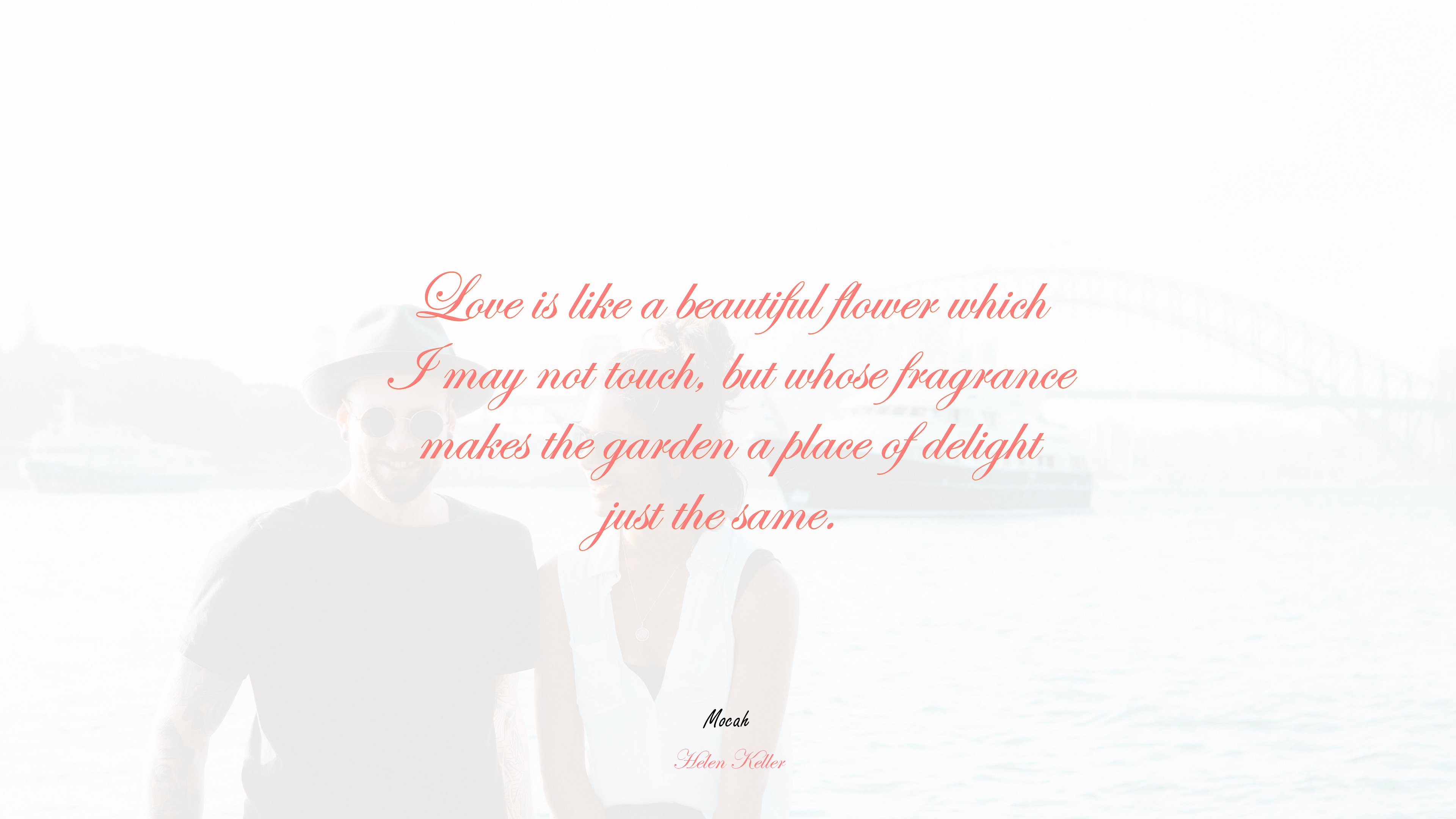 hd of love quote, Helen Keller quote HD Wallpaper