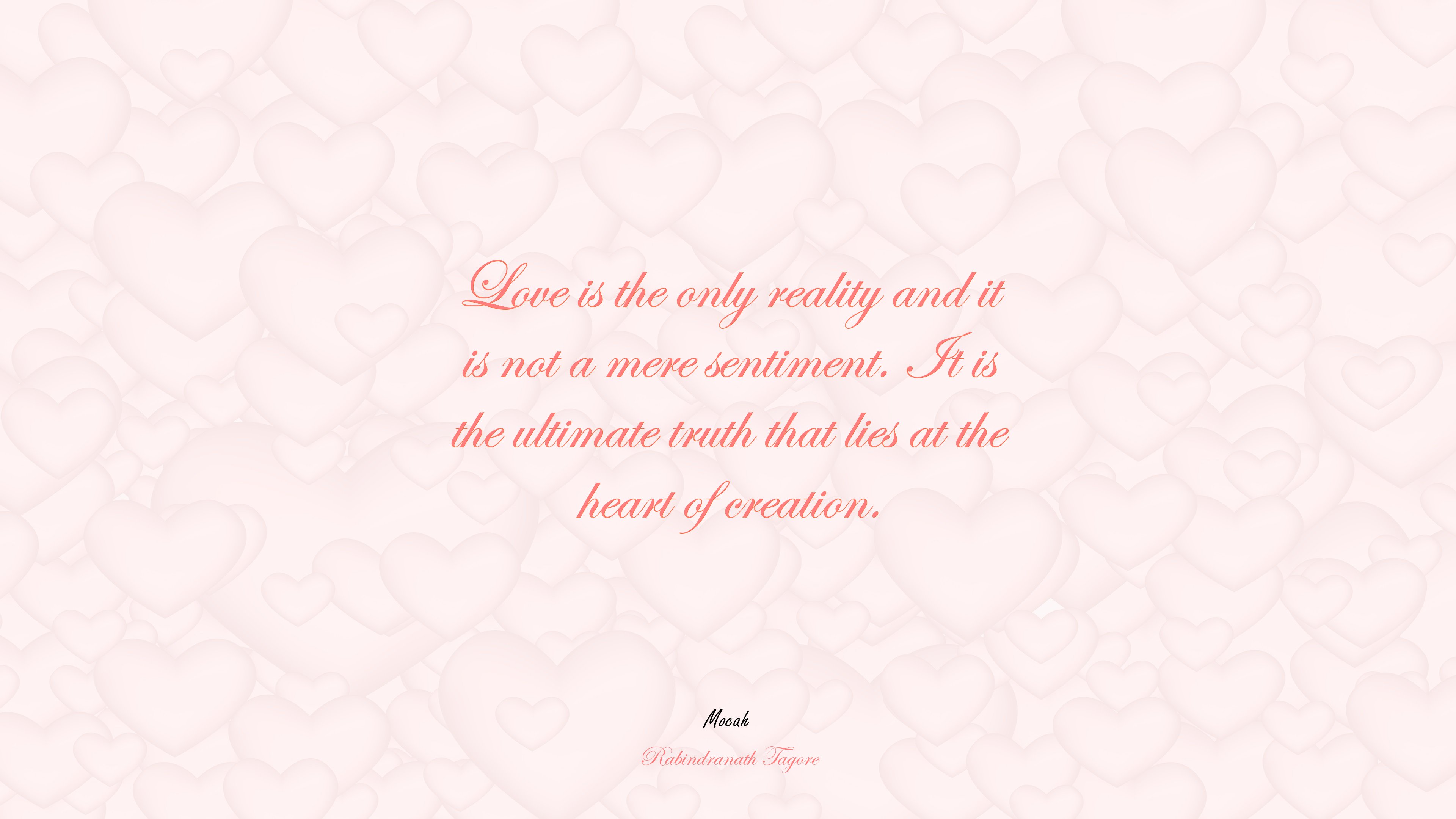 desktop quote love, Rabindranath Tagore quote HD Wallpaper