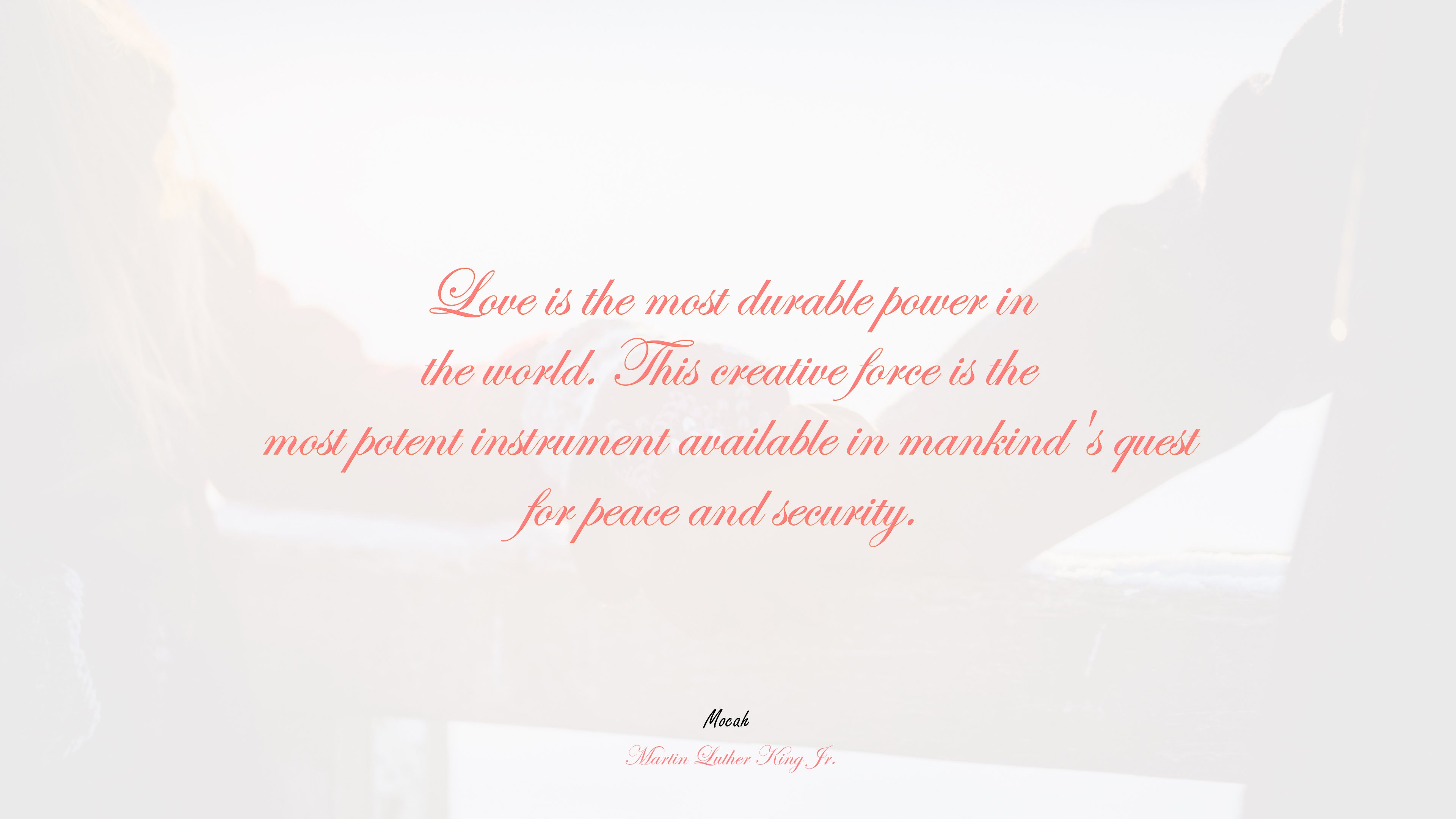 hd love with quote, Martin Luther King Jr. quote HD Wallpaper