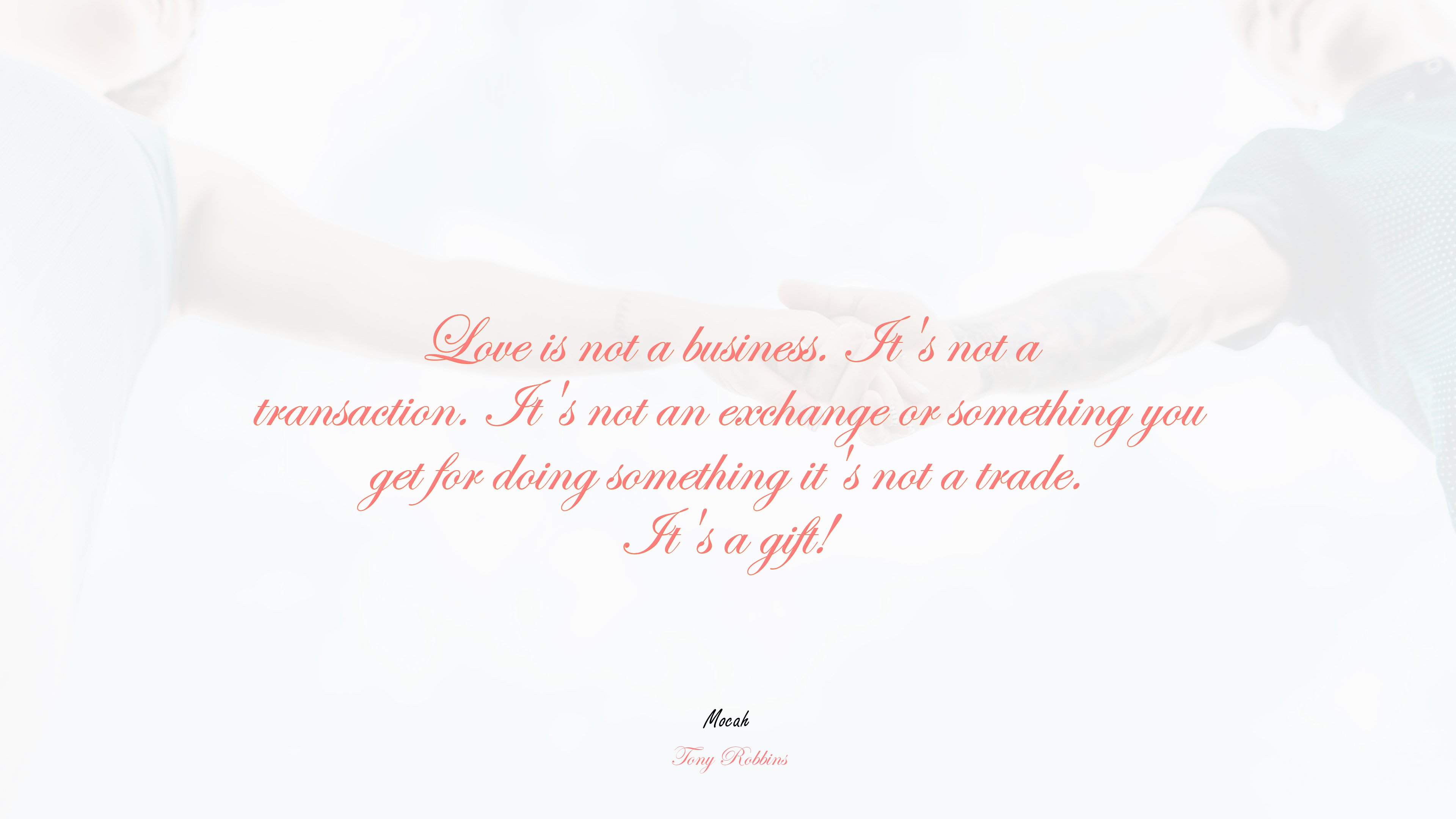  of love quote, Tony Robbins quote HD Wallpaper
