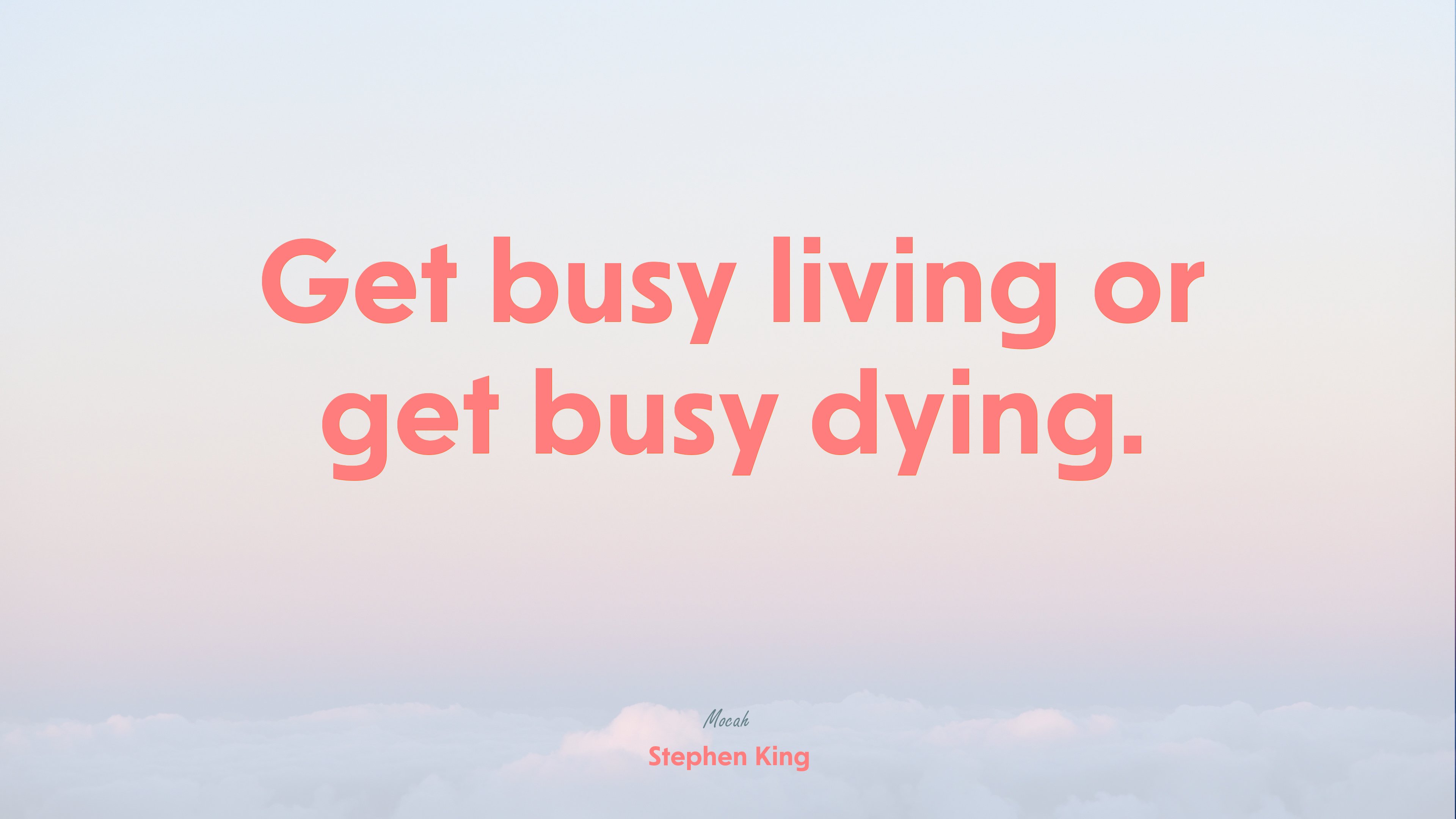 quote on life for desktop, Stephen King quote HD Wallpaper