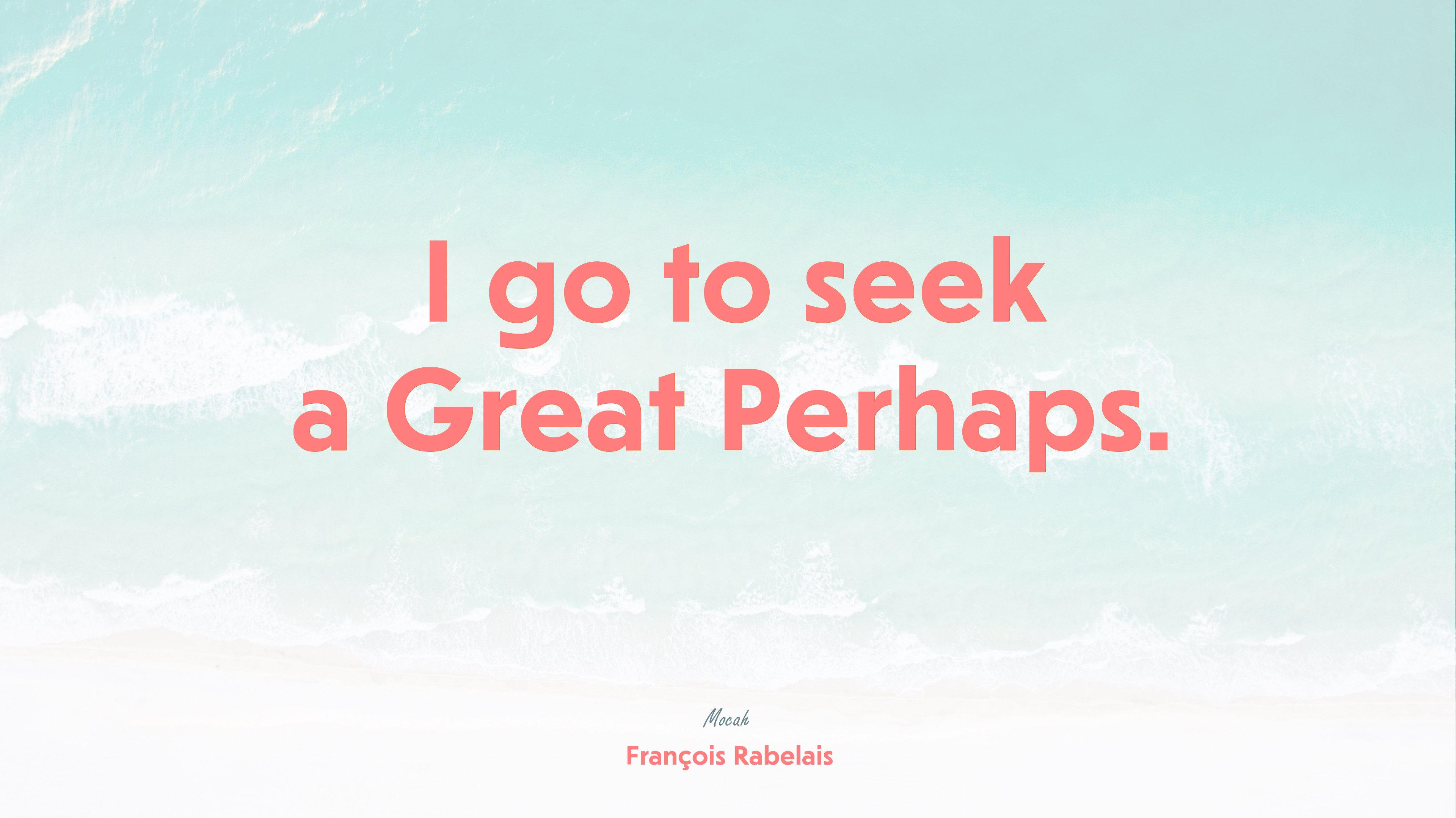 beautiful quote on life with, François Rabelais quote HD Wallpaper