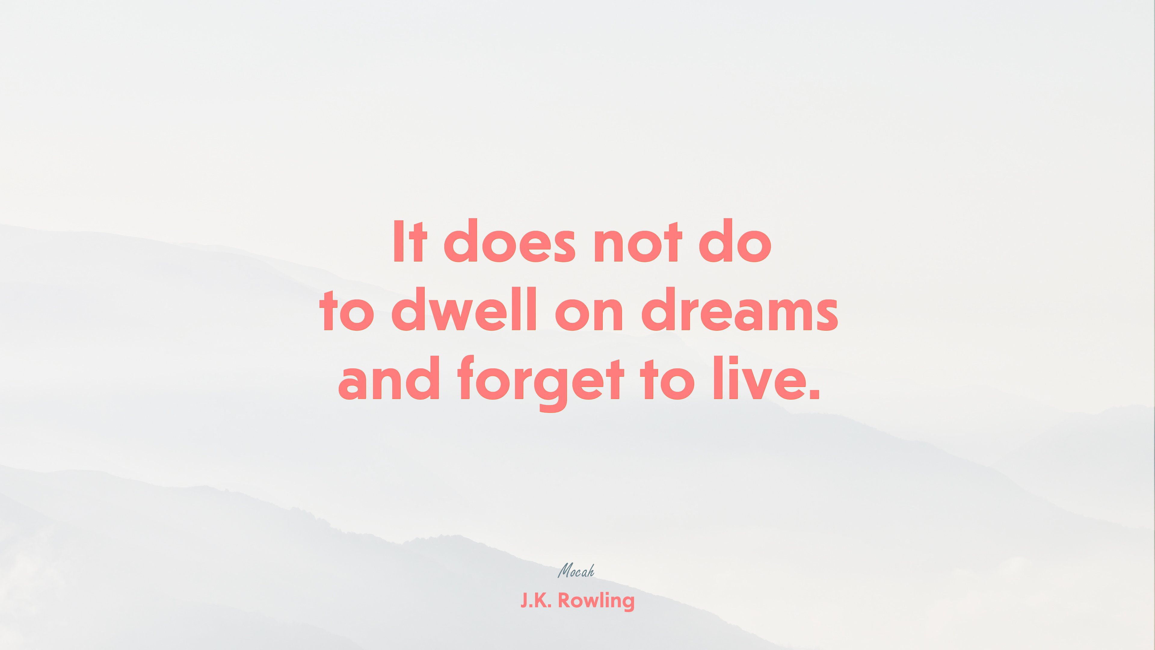 download life quote, J.K. Rowling quote HD Wallpaper