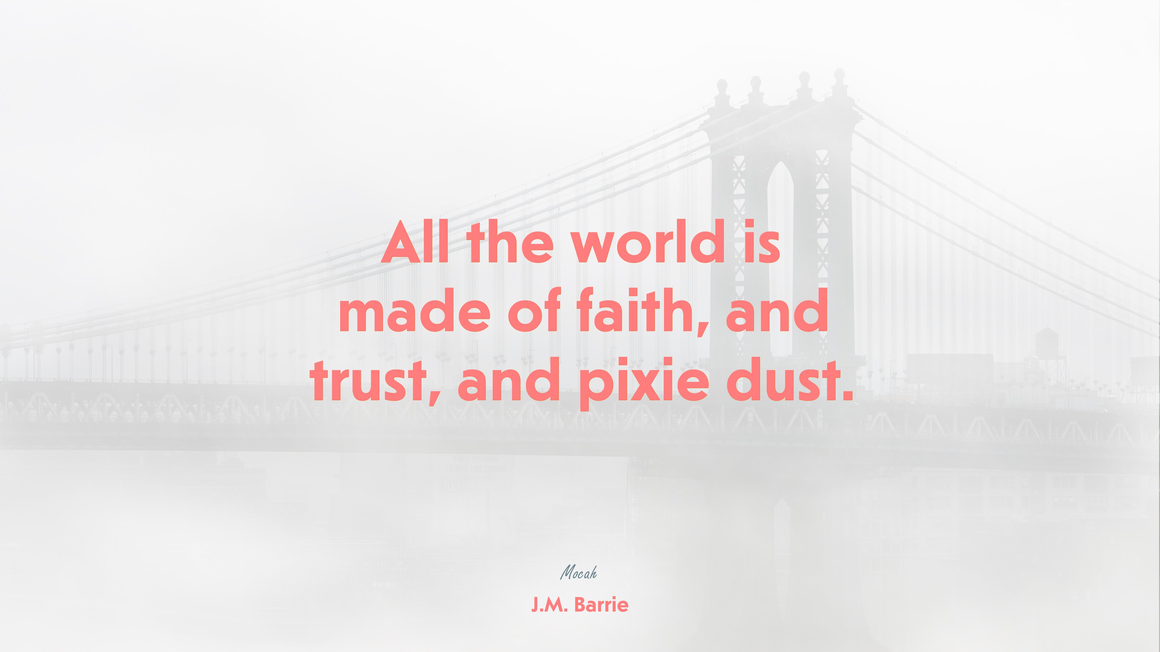 life quote in english, J.M. Barrie quote HD Wallpaper