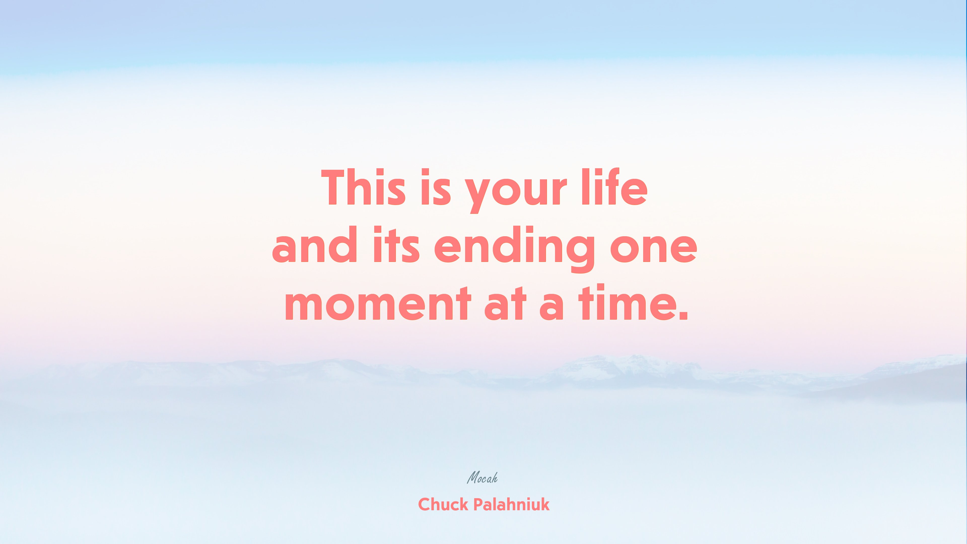 best life quote, Chuck Palahniuk quote HD Wallpaper