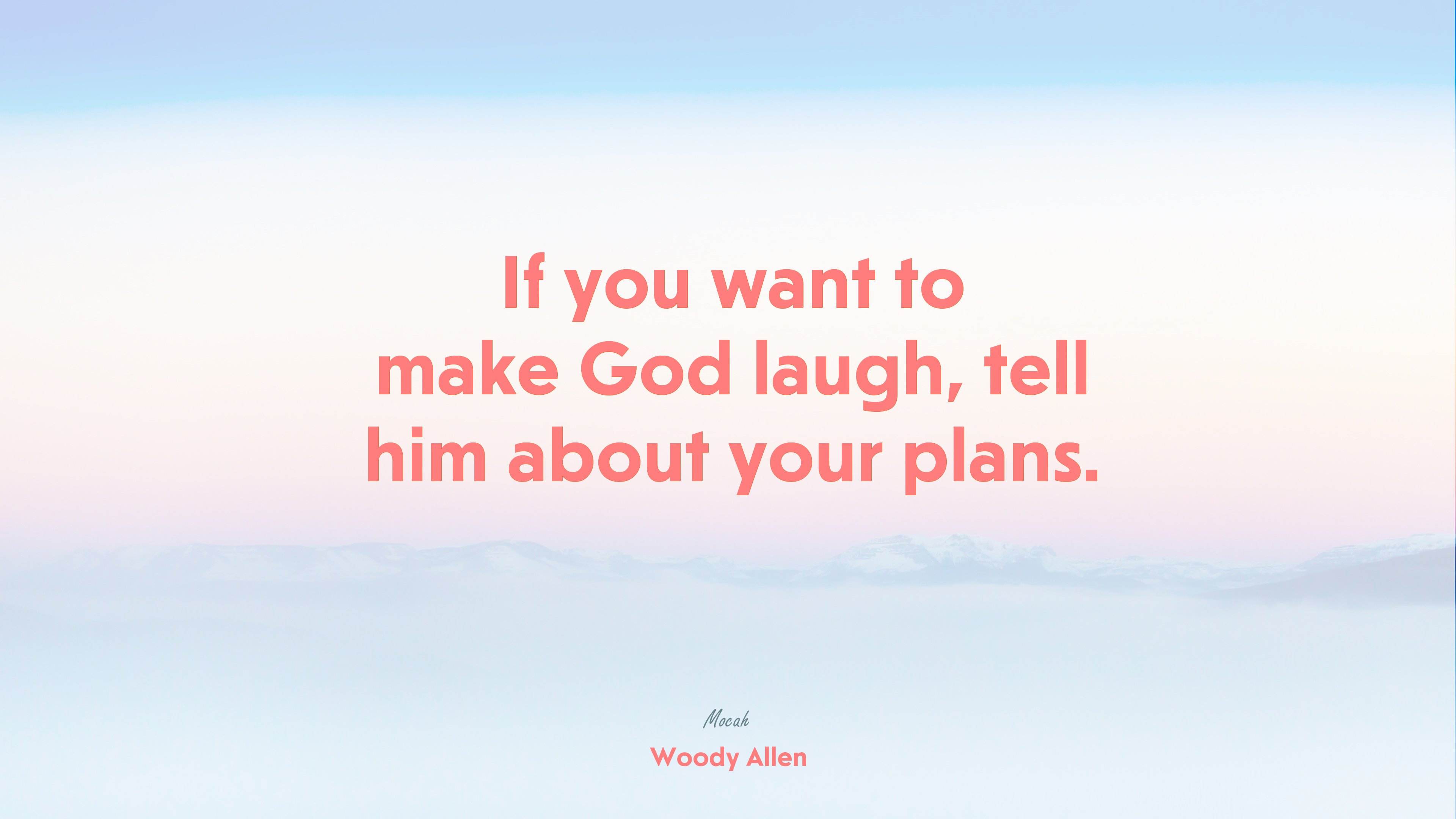 life quote desktop, Woody Allen quote HD Wallpaper