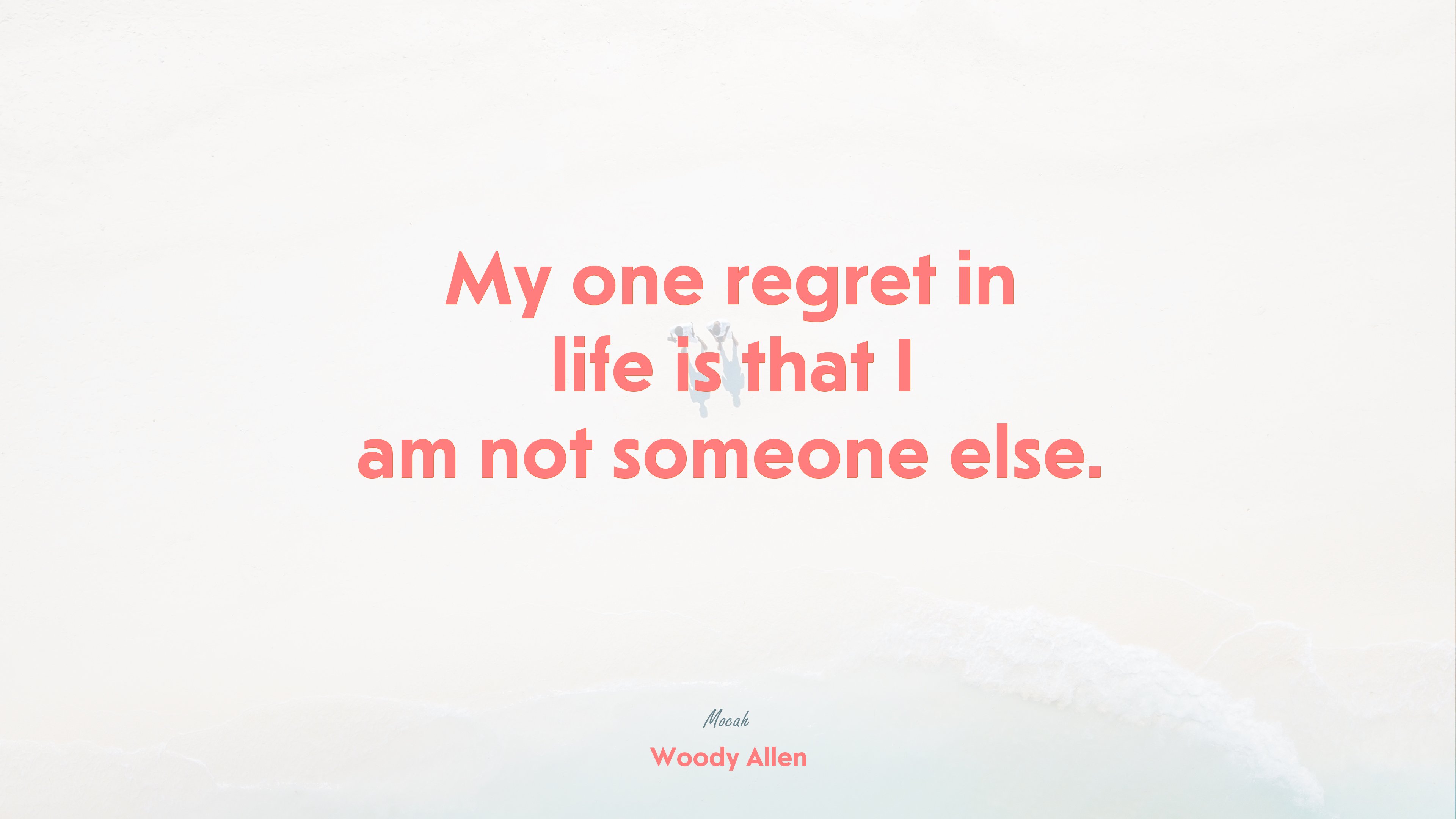 hd on life quote, Woody Allen quote HD Wallpaper