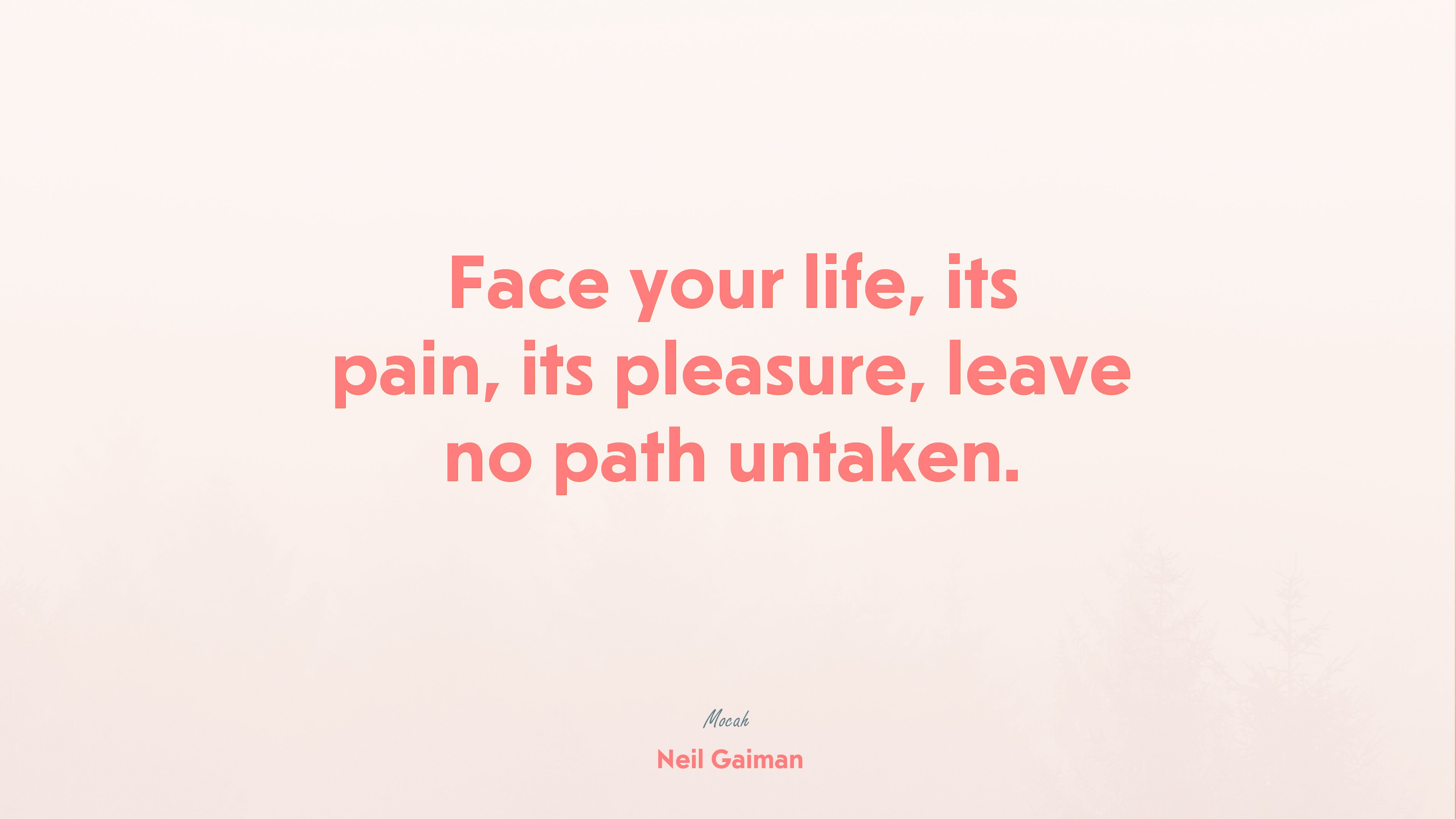 free quote about life, Neil Gaiman quote HD Wallpaper