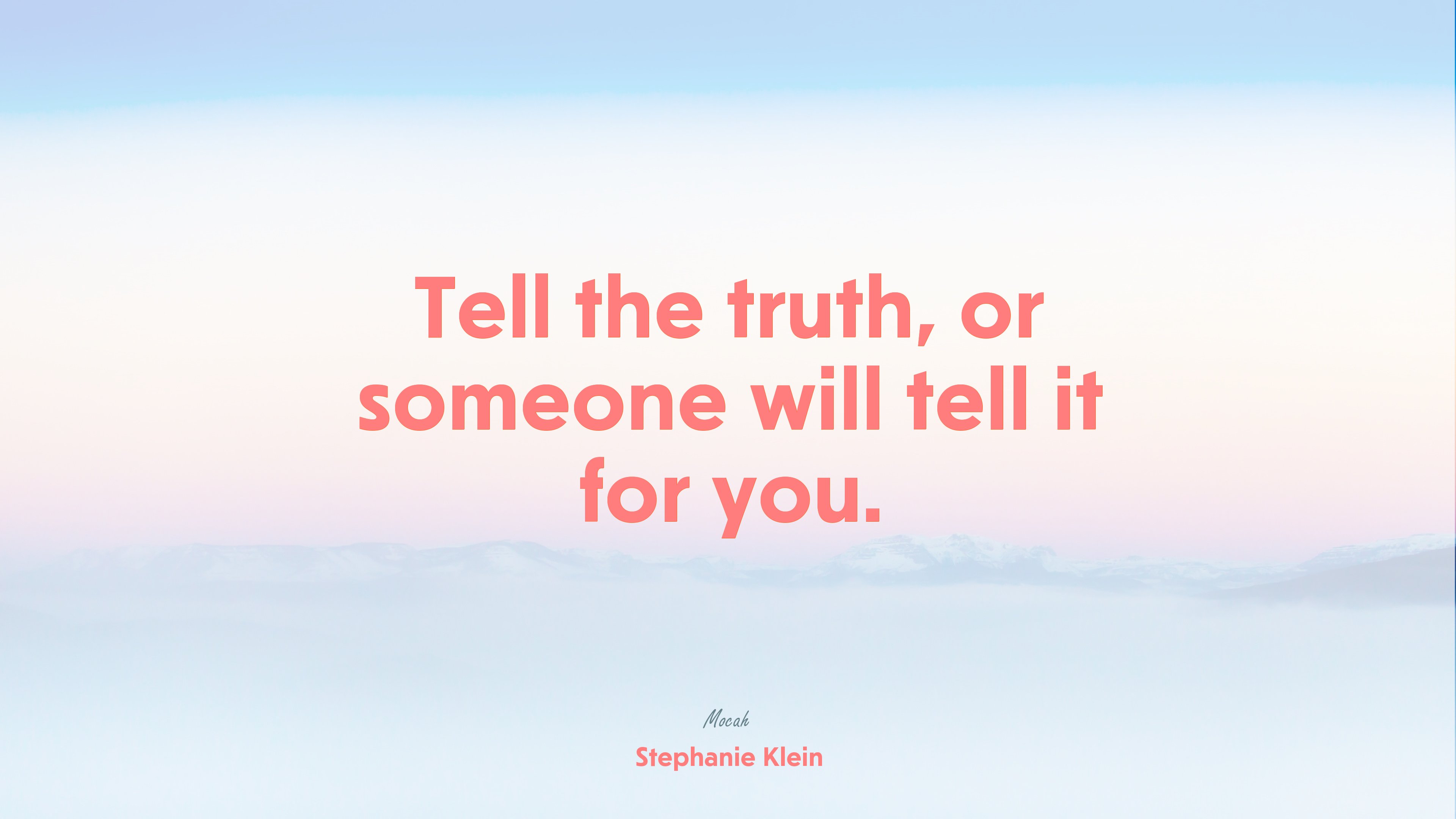 quote about life, Stephanie Klein quote HD Wallpaper
