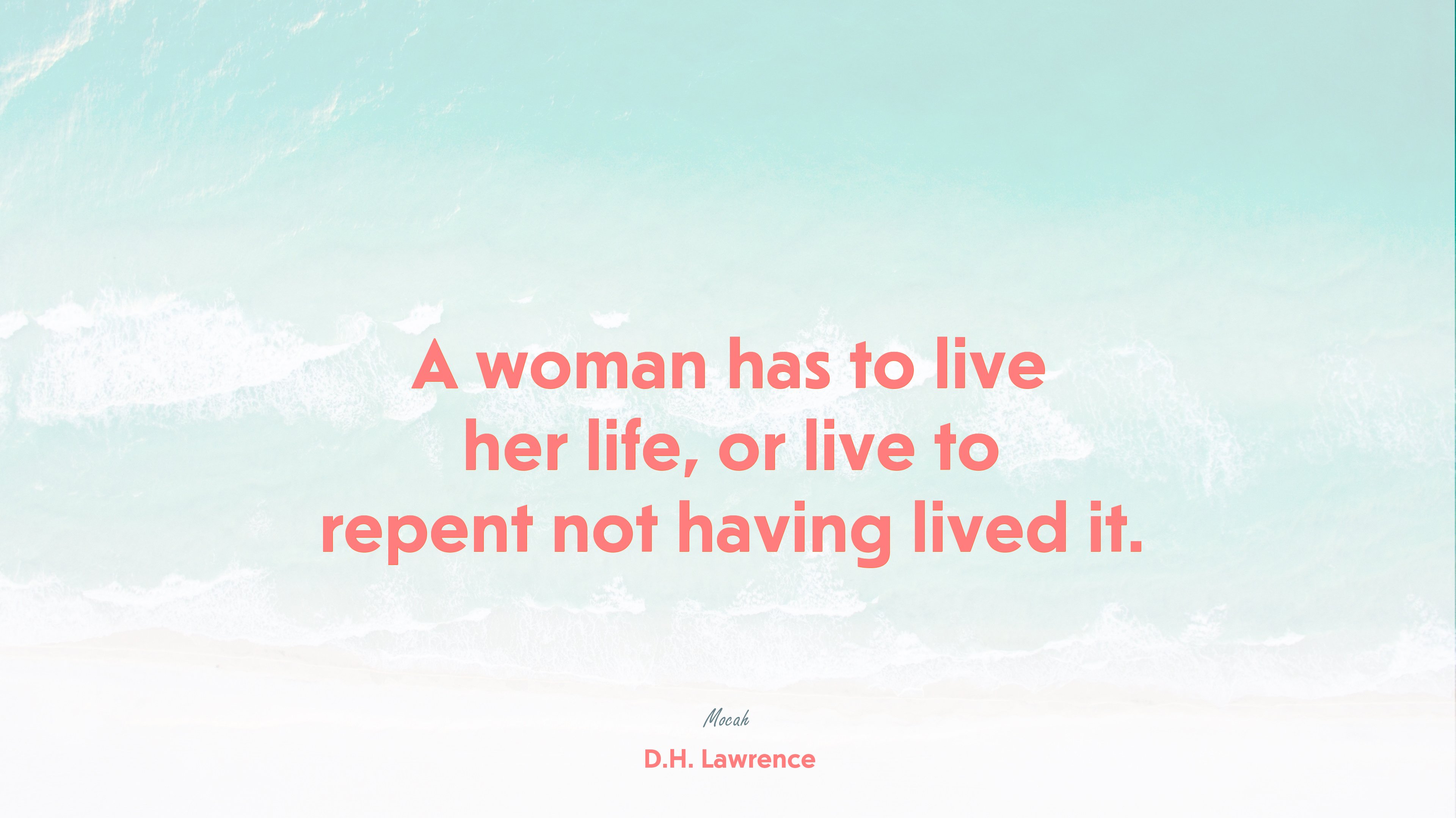 free quote about life, D.H. Lawrence quote HD Wallpaper