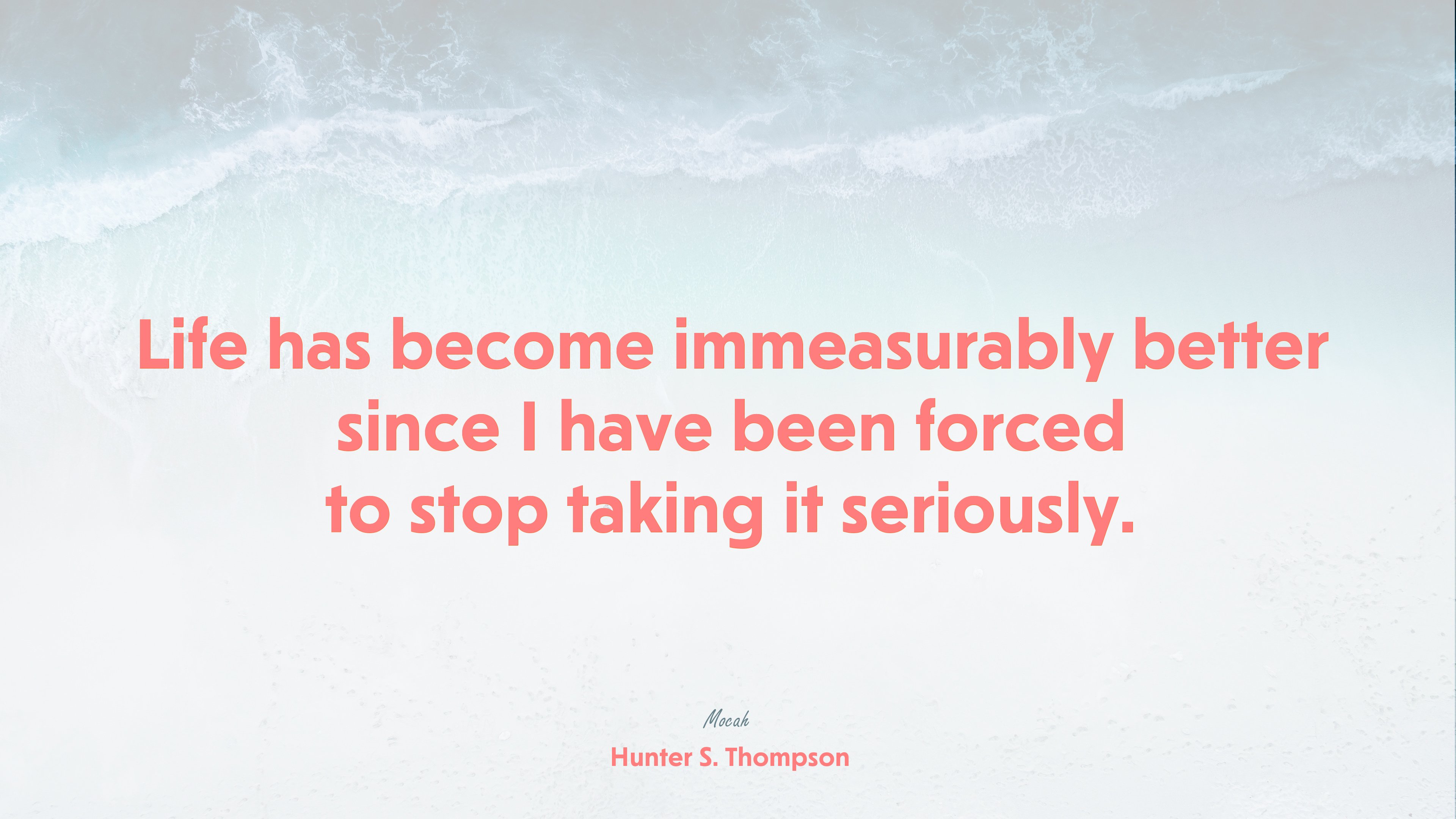 quote on life for desktop, Hunter S. Thompson quote HD Wallpaper