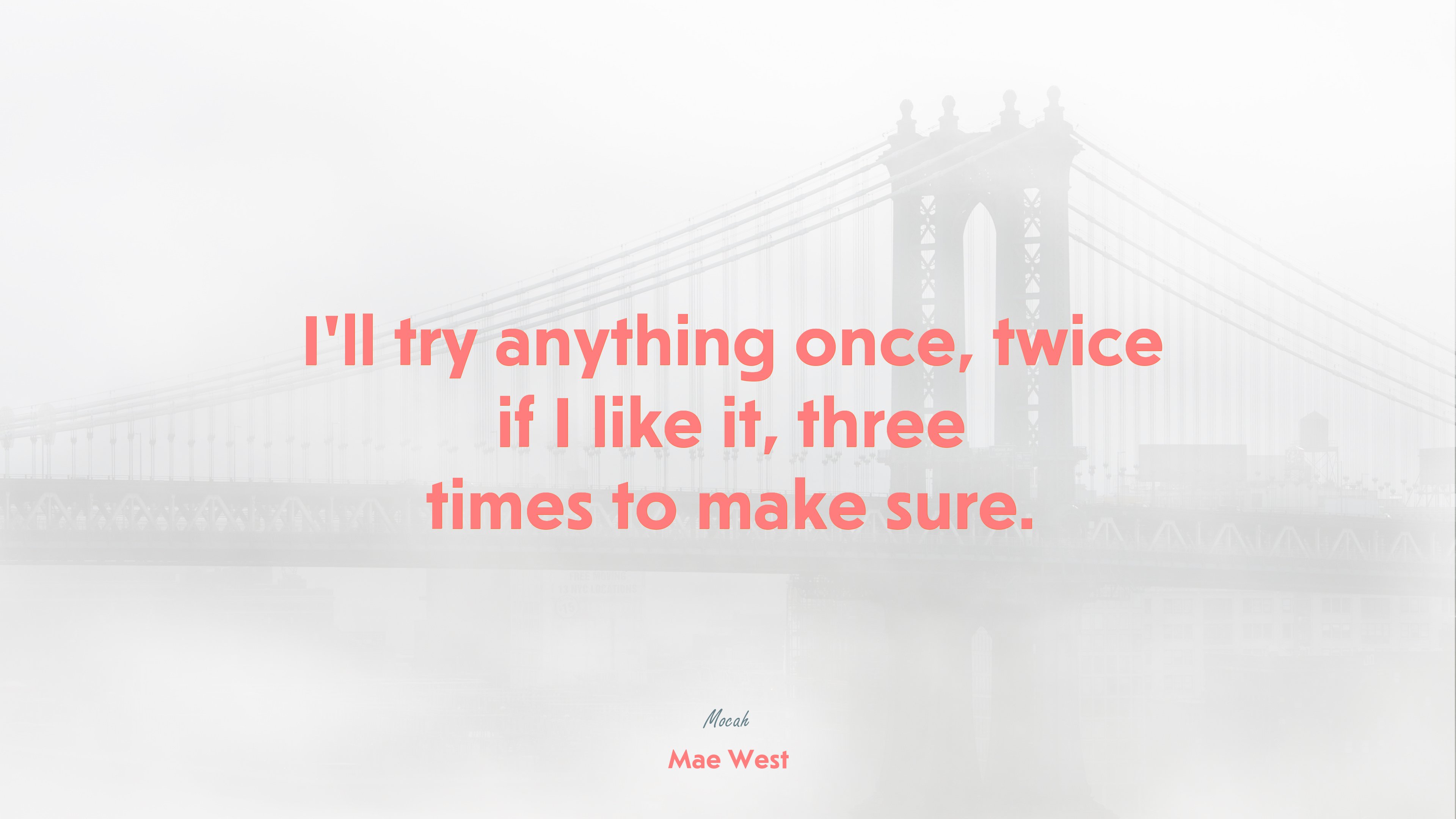 quote on life for desktop, Mae West quote HD Wallpaper