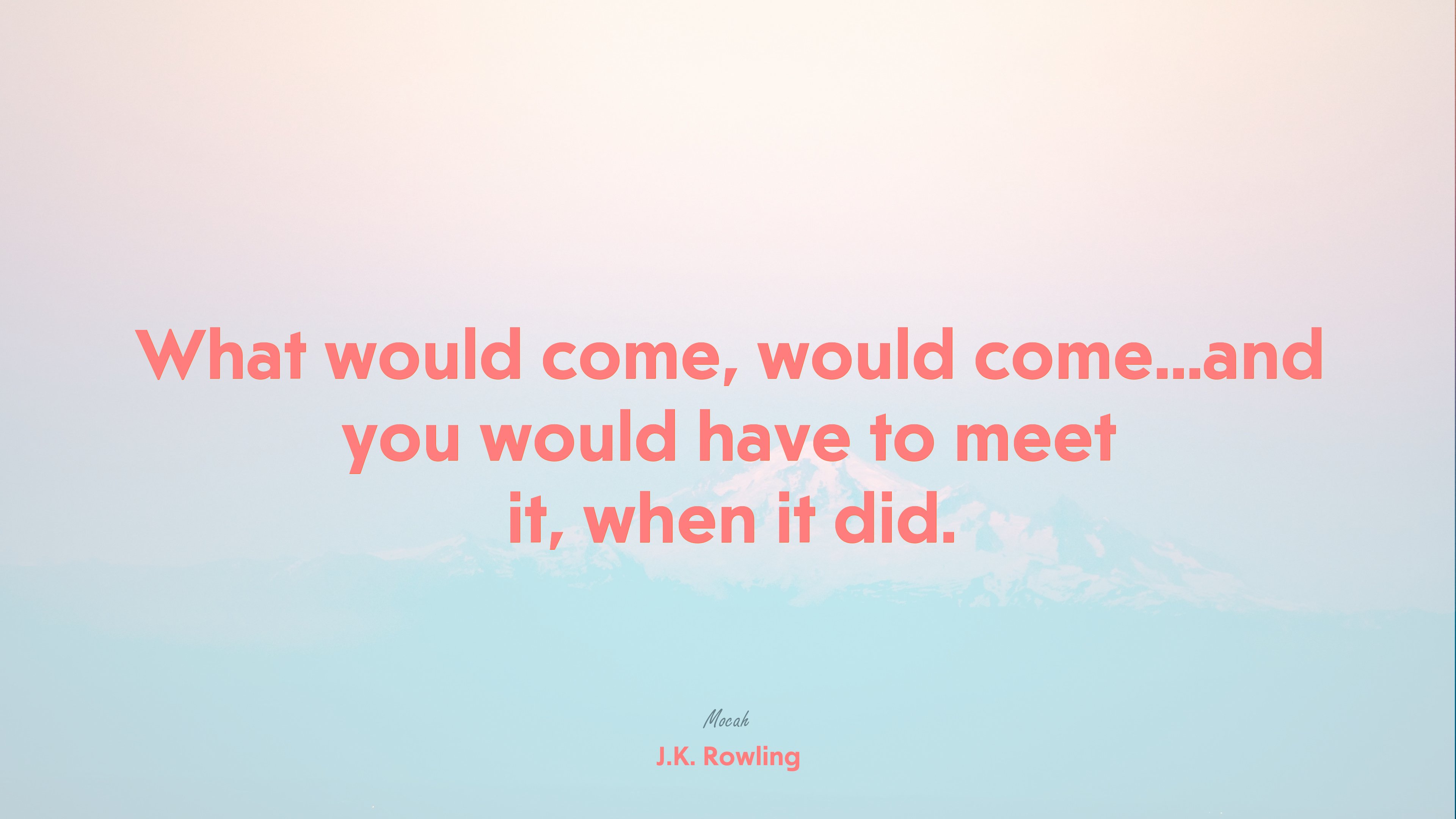 life quote, J.K. Rowling quote HD Wallpaper