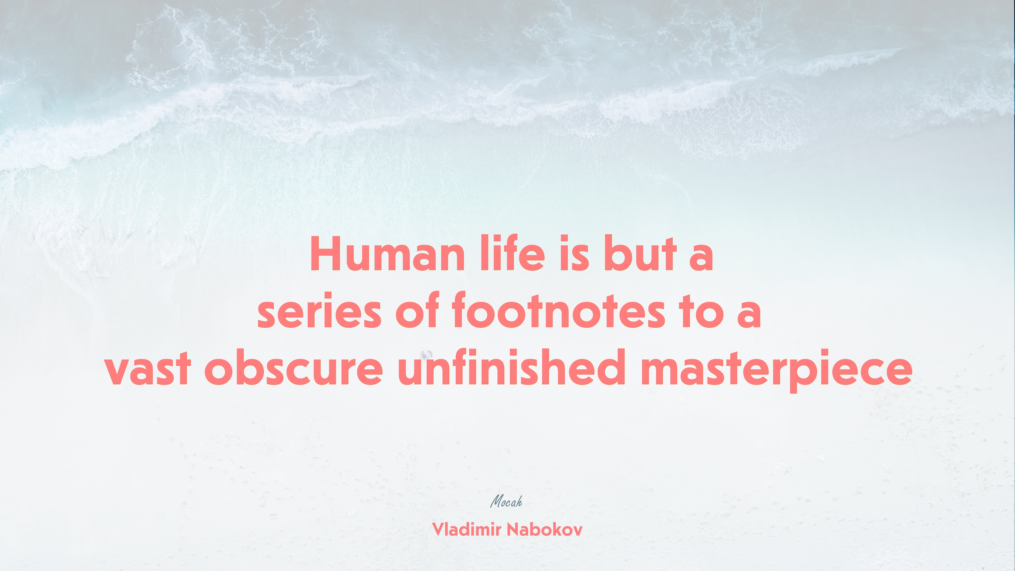 nice quote about life, Vladimir Nabokov quote HD Wallpaper