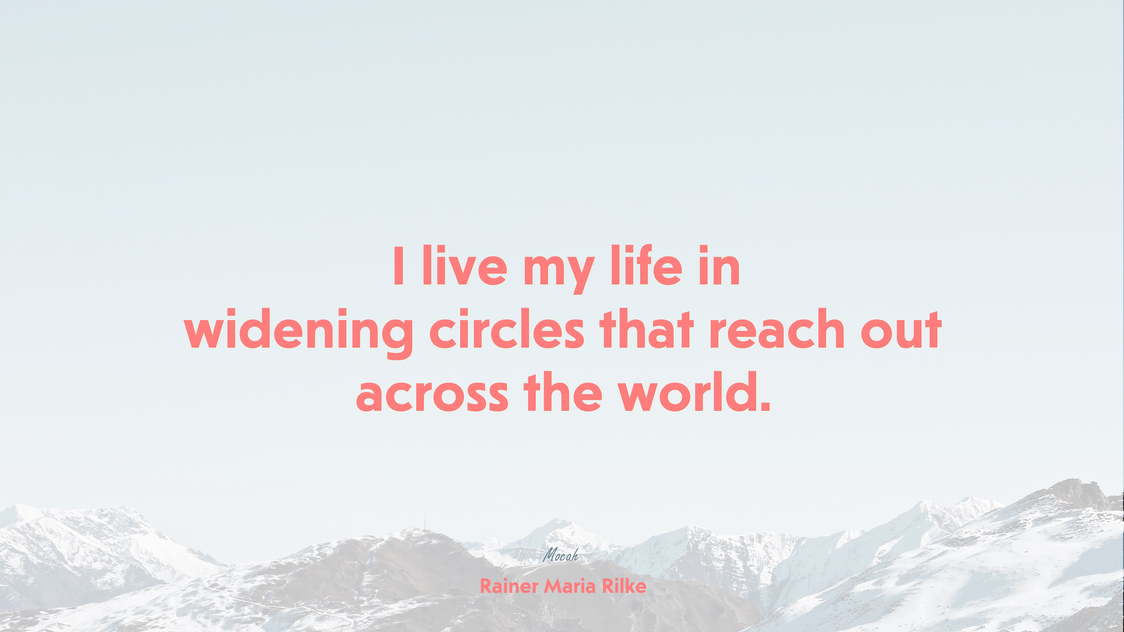 nice quote about life, Rainer Maria Rilke quote HD Wallpaper