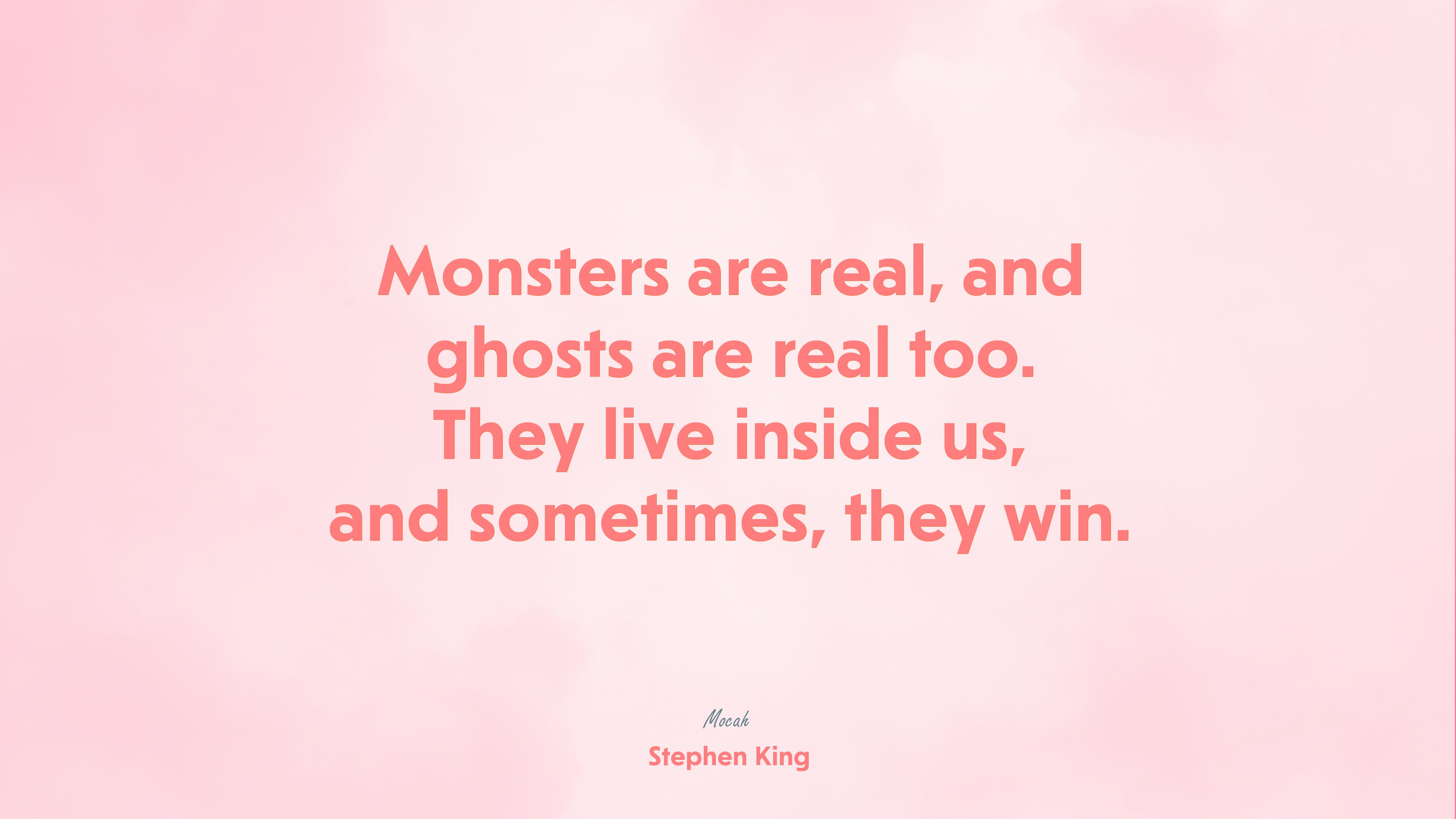 Stephen King Quote on Inner Struggles HD Wallpaper
