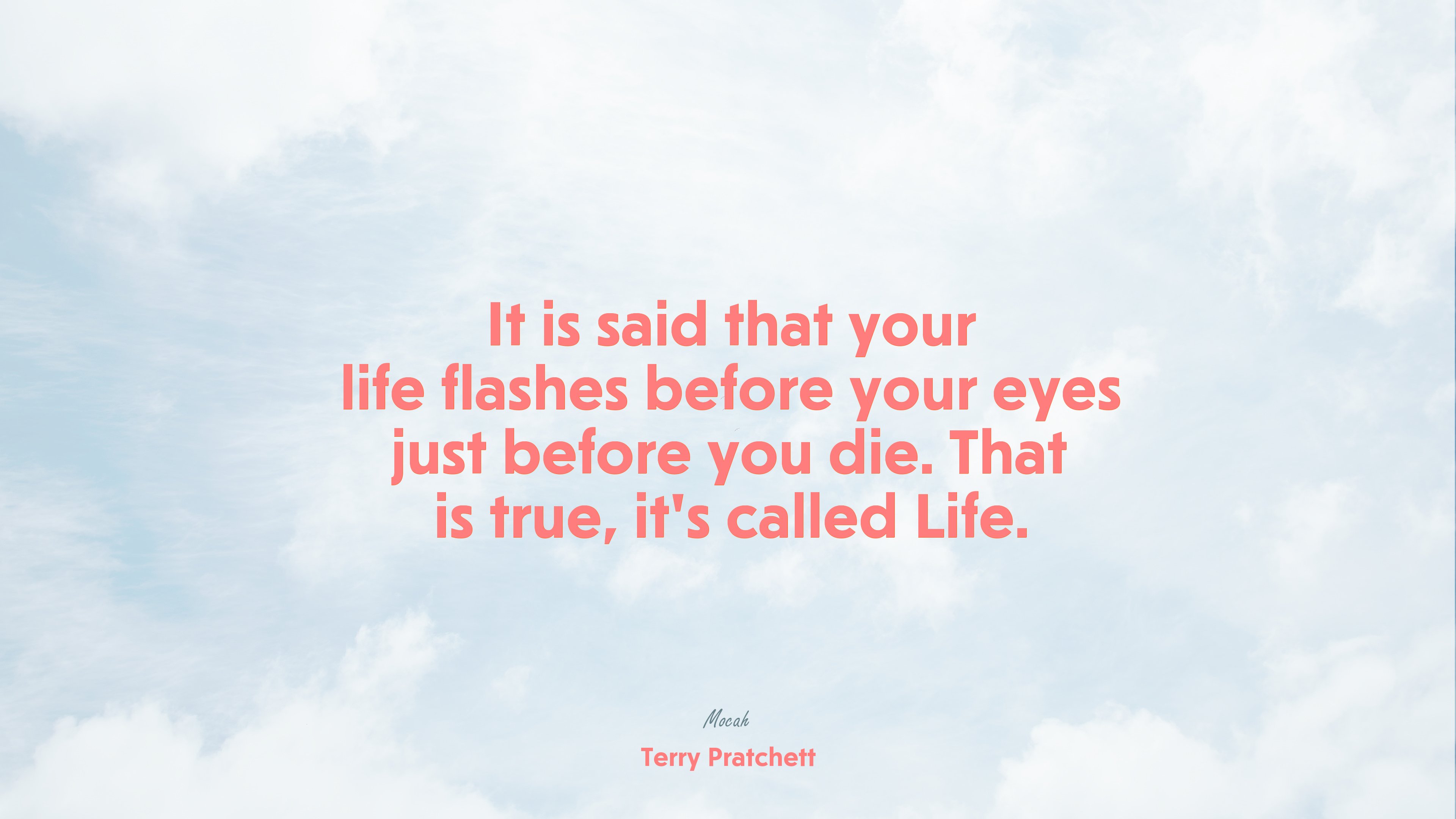 quote on life for desktop, Terry Pratchett quote HD Wallpaper