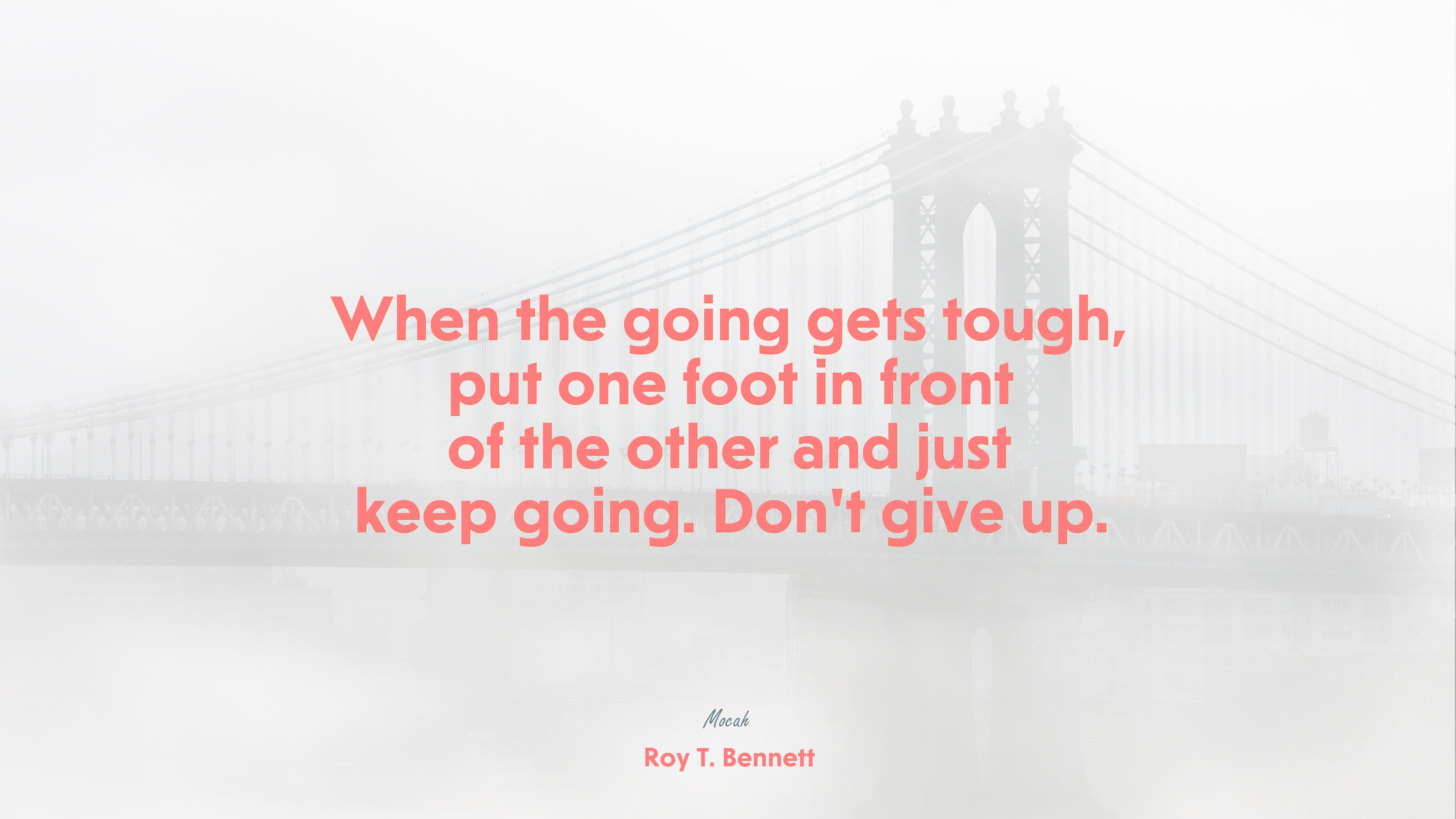 quote on life for desktop, Roy T. Bennett quote HD Wallpaper