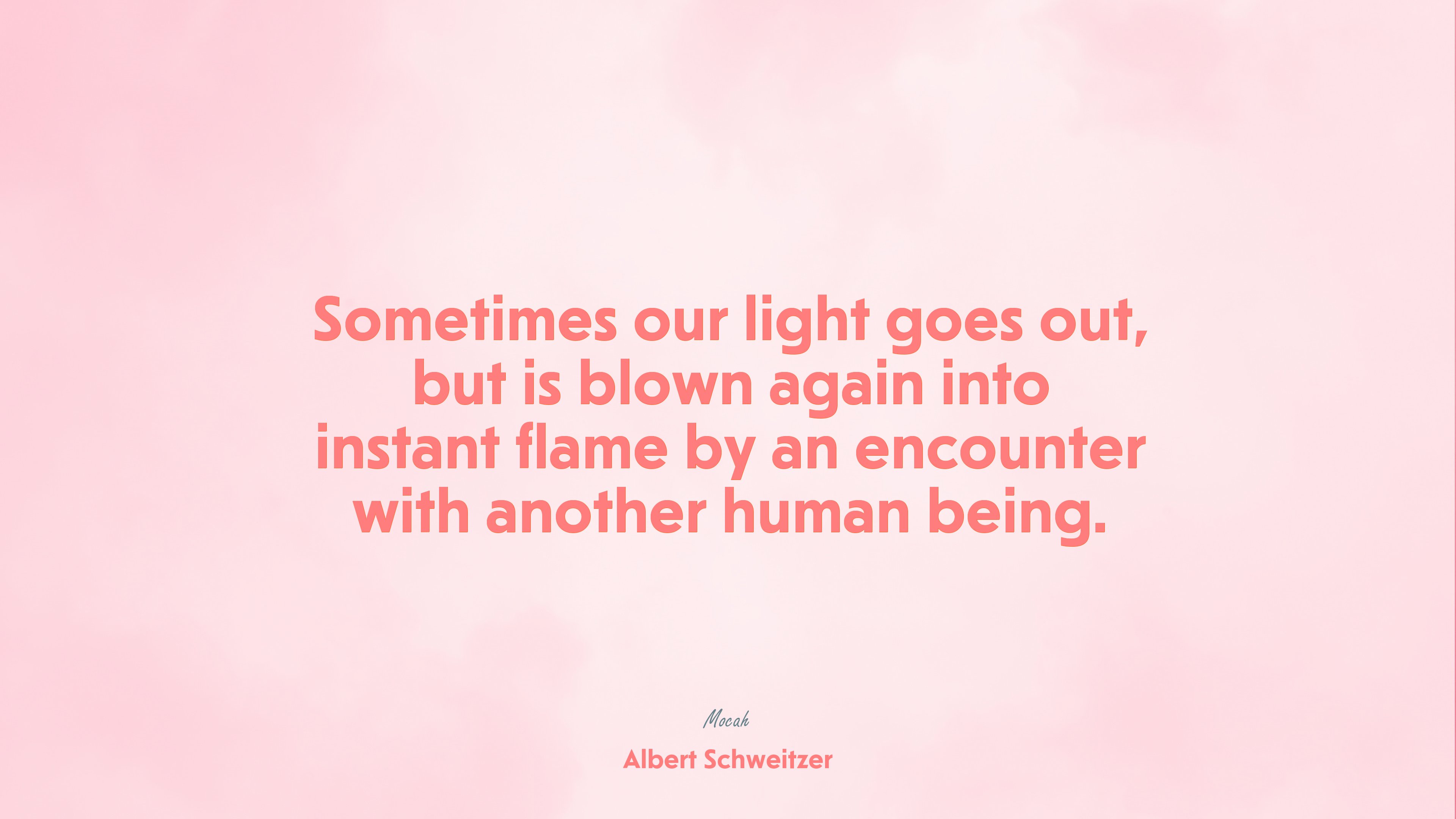 life quote, Albert Schweitzer quote HD Wallpaper
