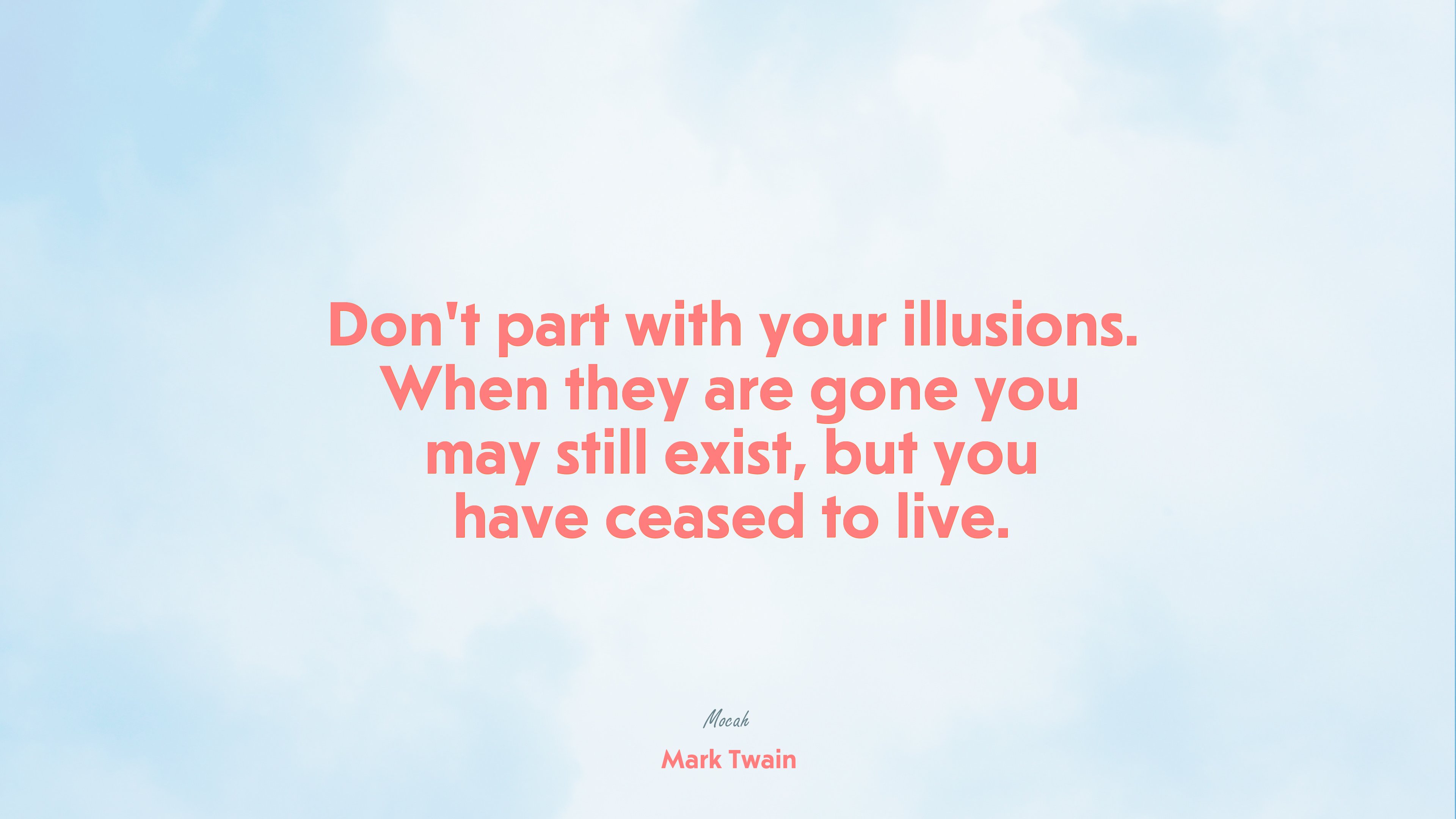  with quote about life, Mark Twain quote HD Wallpaper