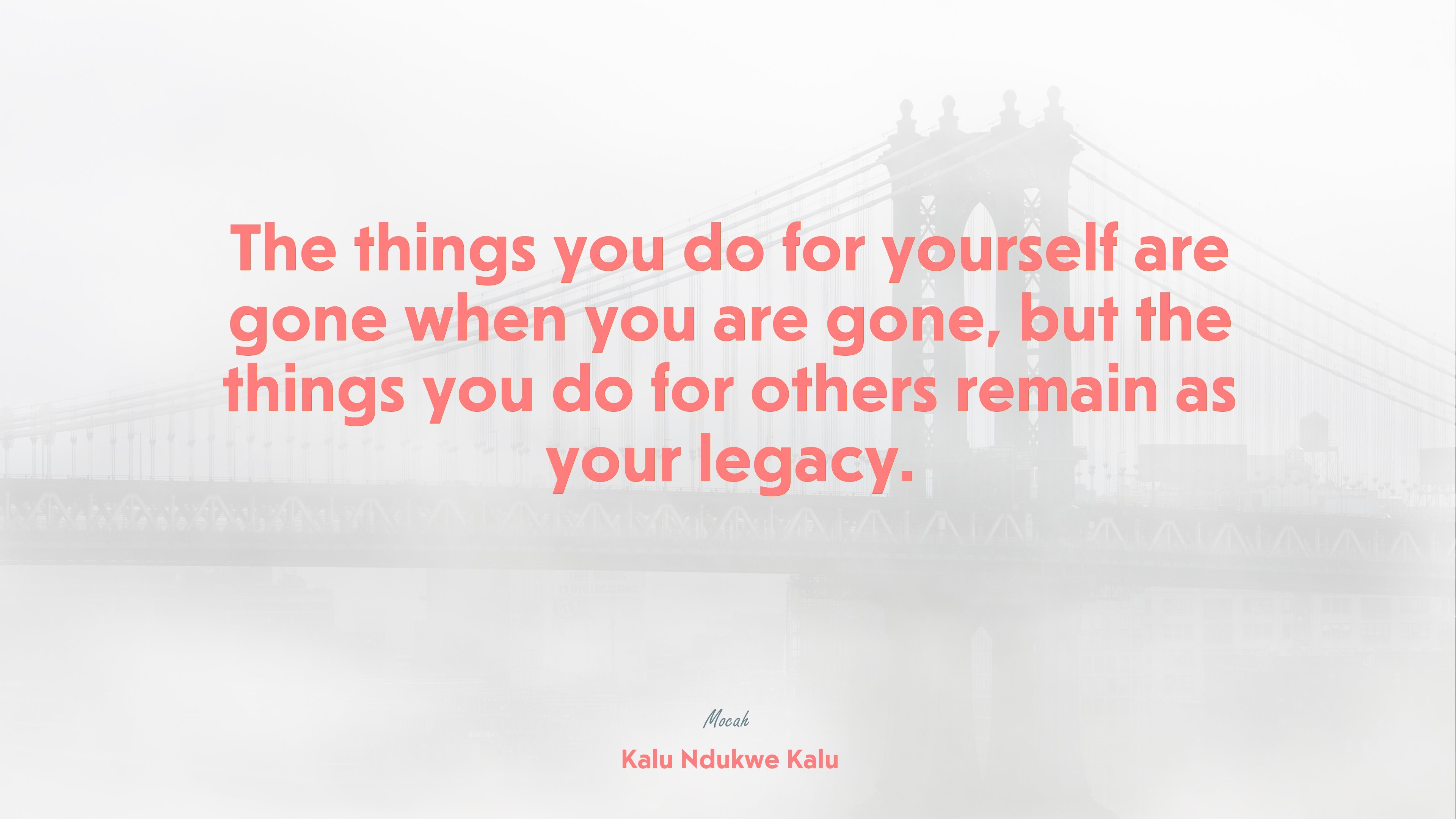 life quote, Kalu Ndukwe Kalu quote HD Wallpaper
