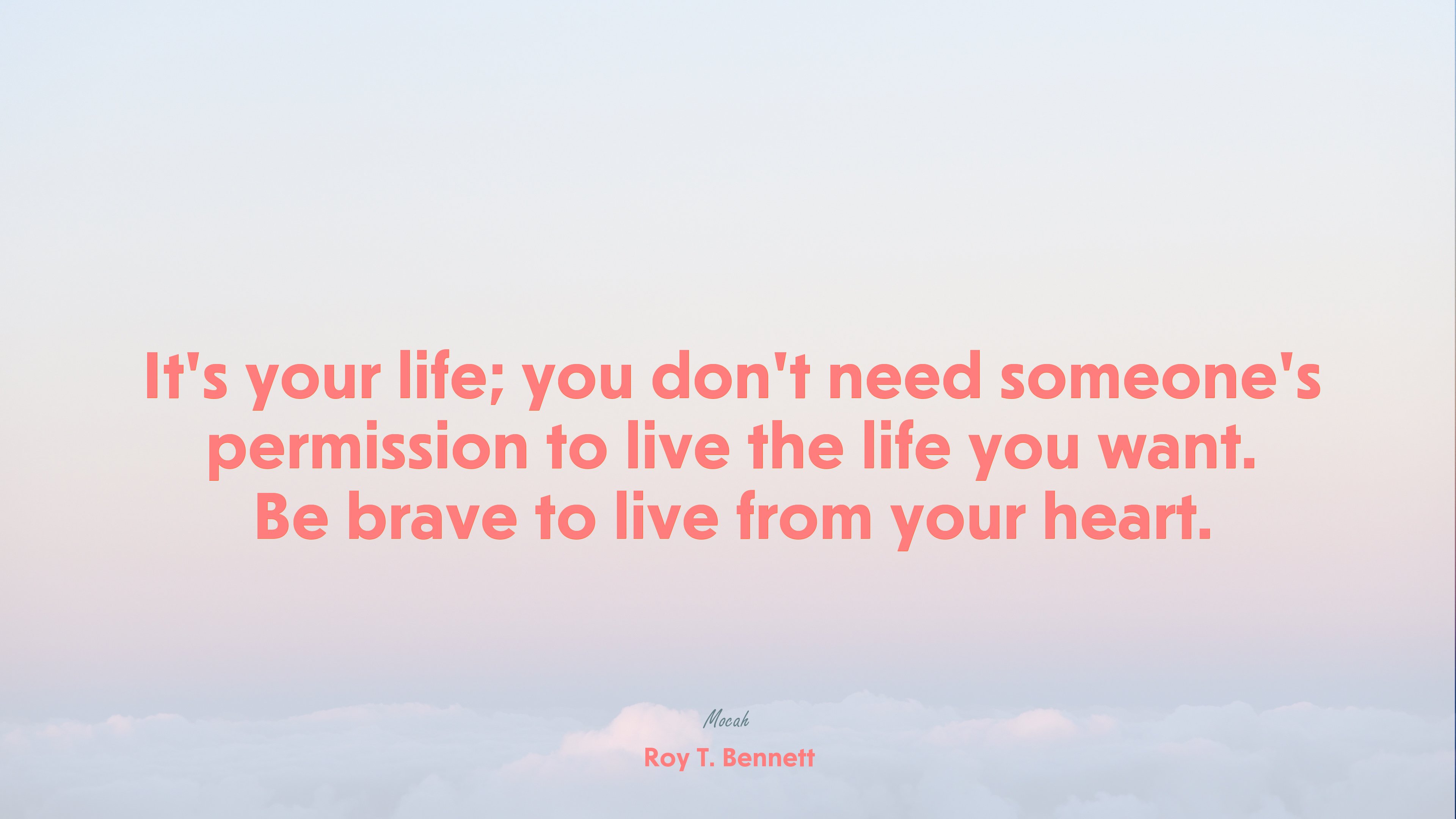 quote about life desktop, Roy T. Bennett quote HD Wallpaper