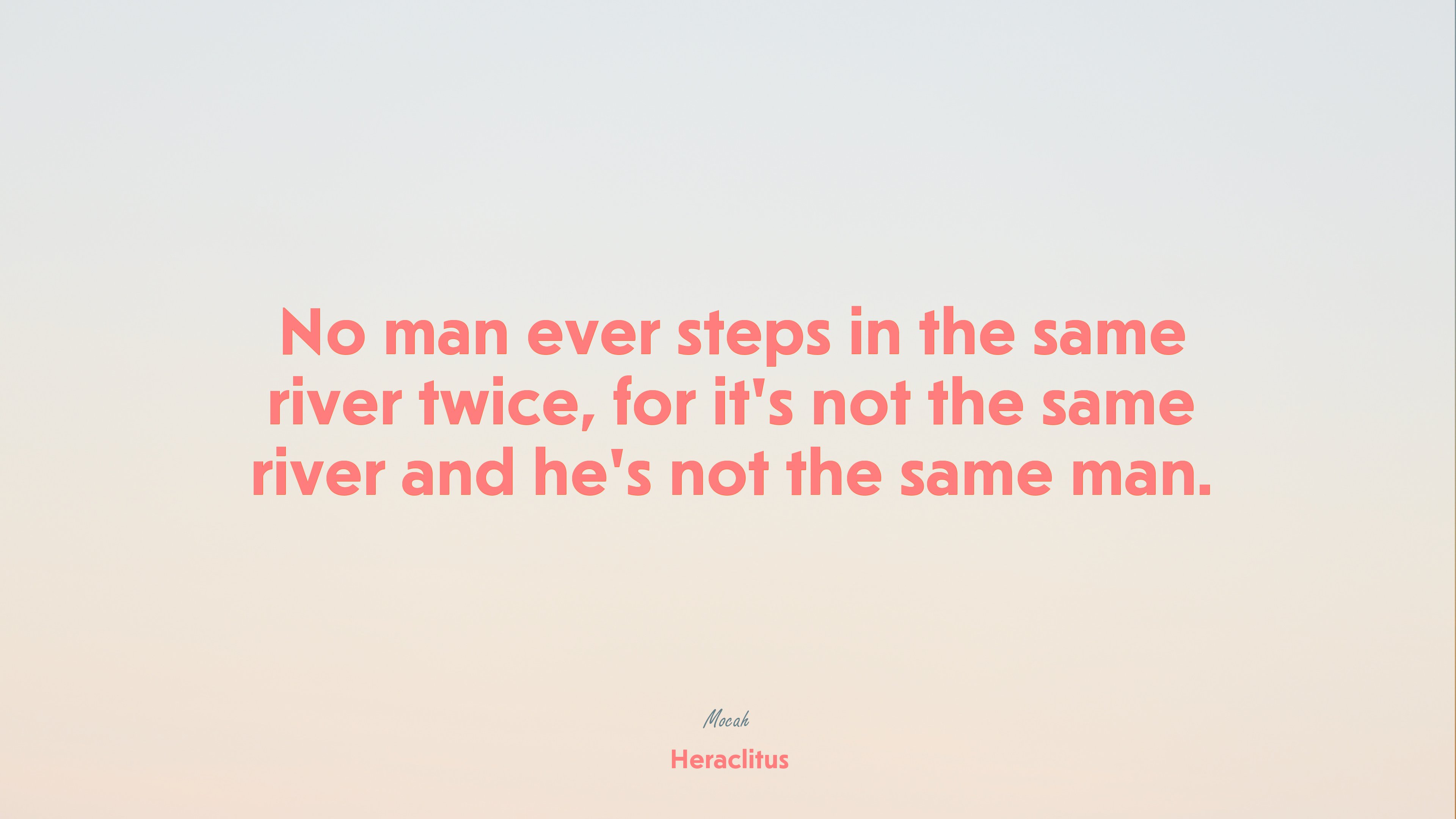 free on life quote, Heraclitus quote HD Wallpaper