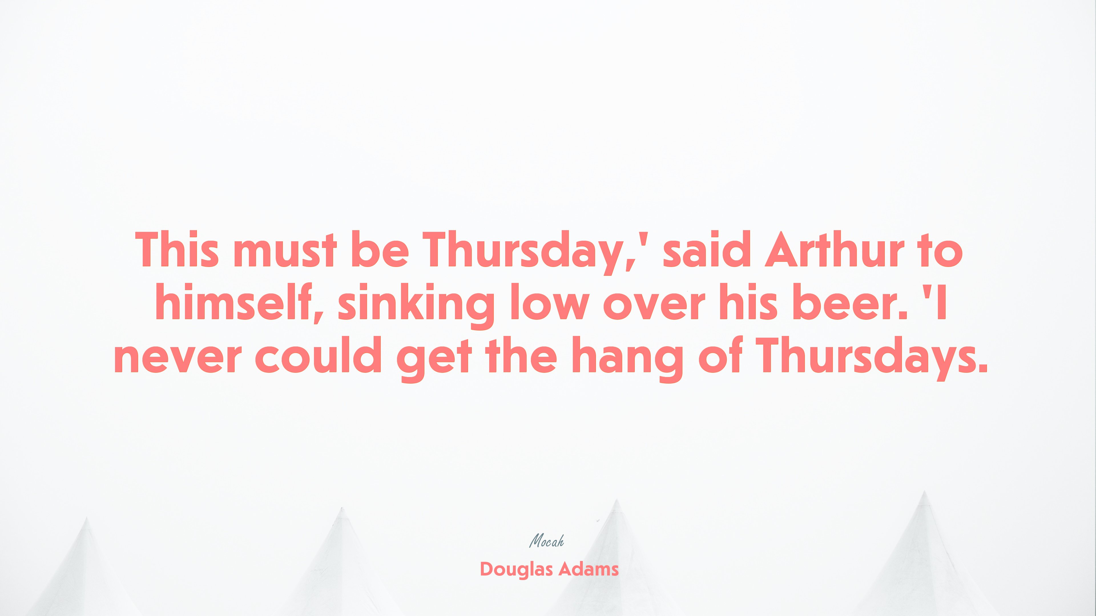 cute life quote, Douglas Adams quote HD Wallpaper
