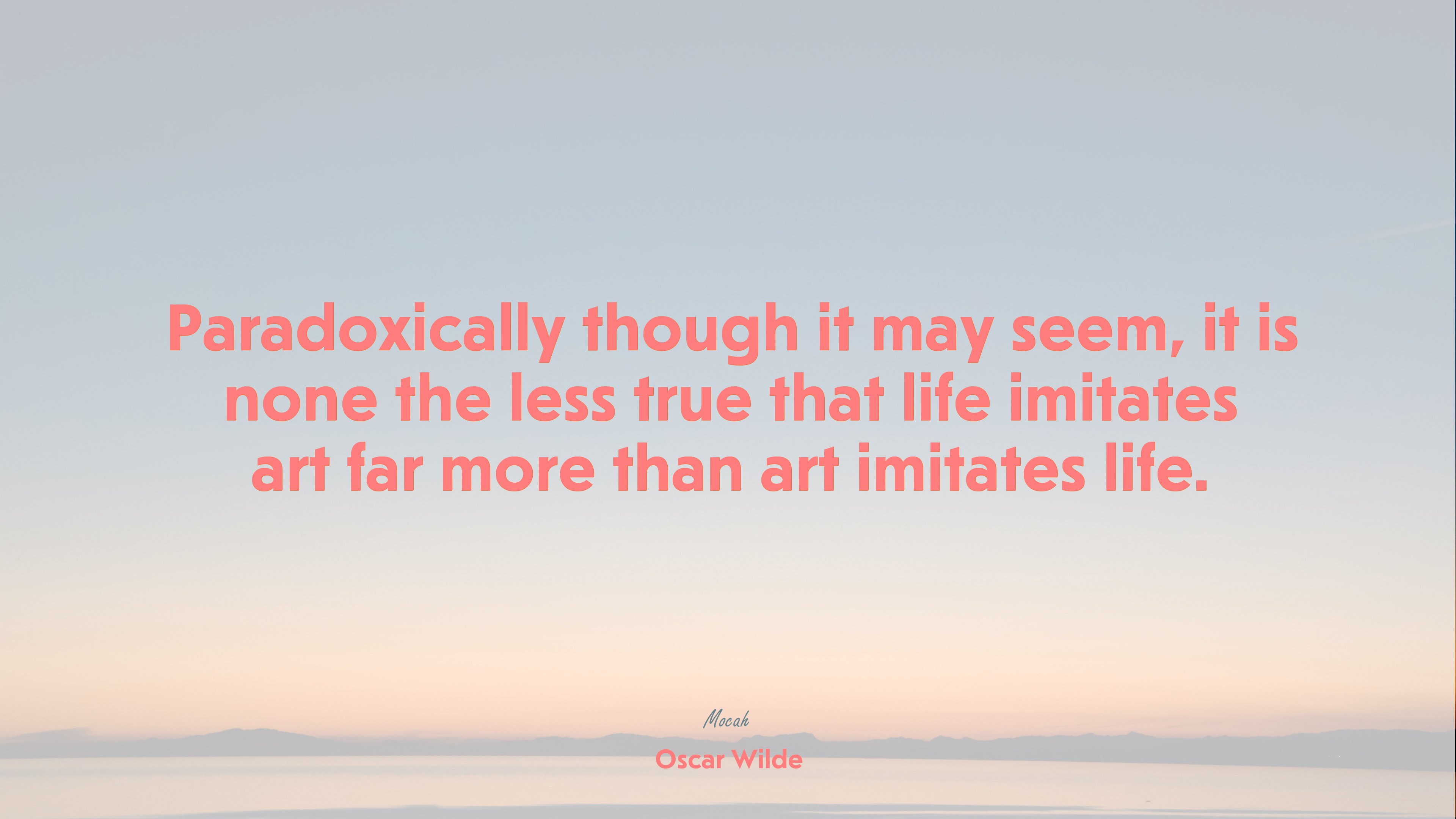  with quote on life, Oscar Wilde quote HD Wallpaper